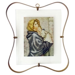 Cadre en laiton Madonna & Child de Fontana Arte, Italie, années 1950