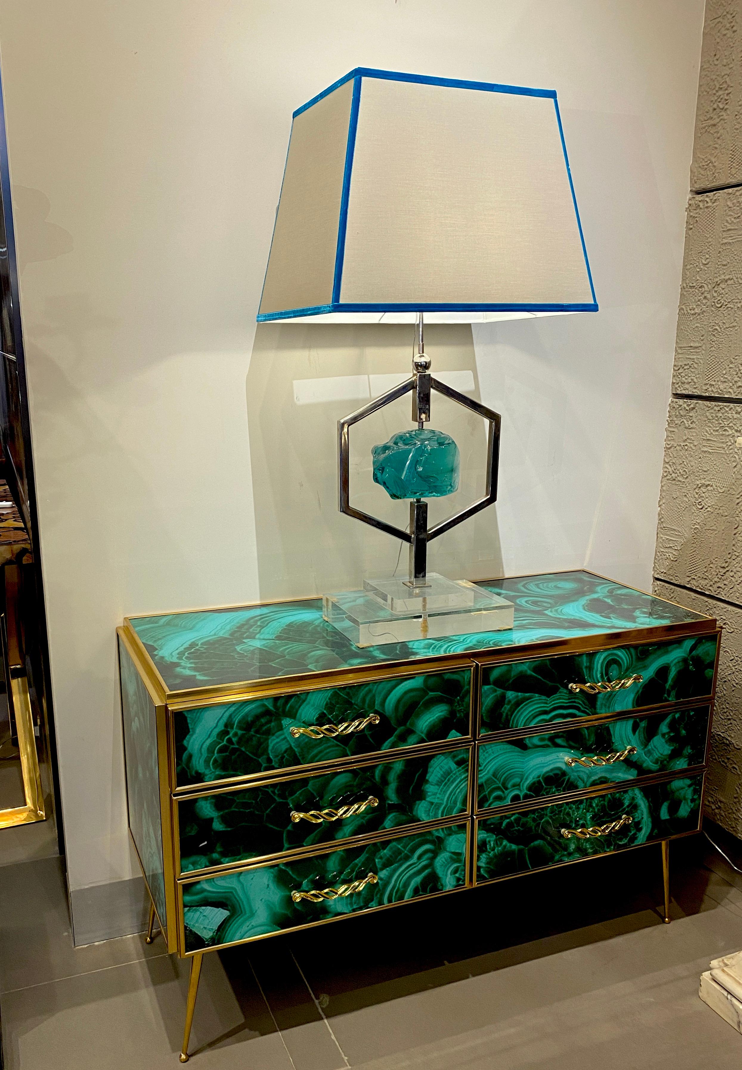 Fontana Arte Mid-Century Pair of Striking Table Lights Attributed to Max Ingrand For Sale 6