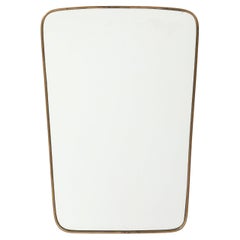 Fontana Arte Miroir en laiton de forme moderniste du milieu du siècle dernier, années 1950