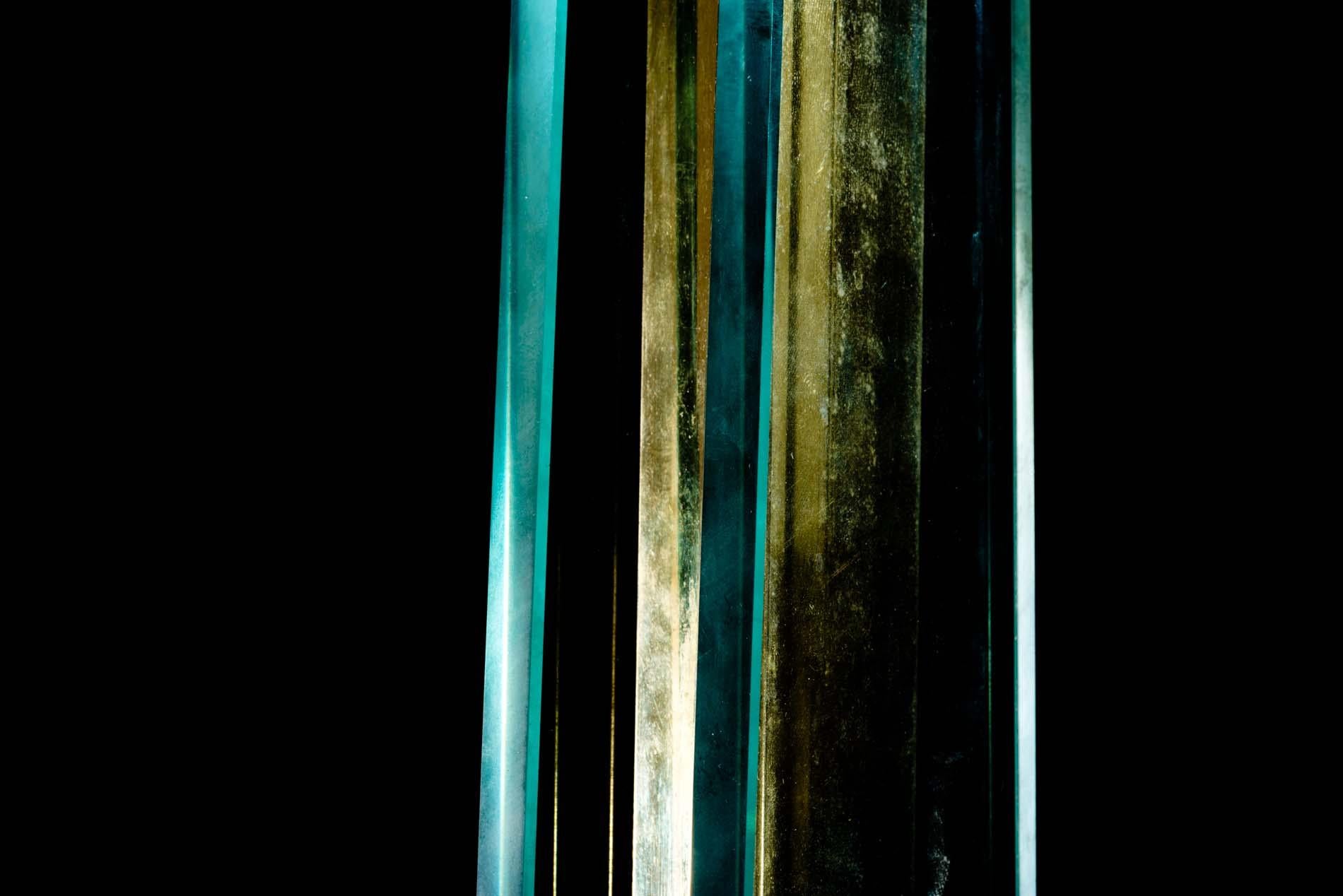 Fontana Arte Midcentury Murano Glass Floor Lamp Pietro Chiesa Attributed, 1940s In Good Condition For Sale In Rome, IT