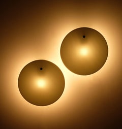 Fontana Arte Milk Glass Wall Sconces