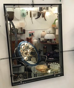 Fontana Arte Mirror “2014” Glass Crome Metal, 1960, Italy