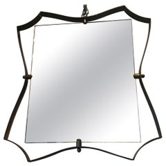 Fontana Arte Mirror Brass Glass 1960 Italy