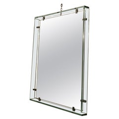 Fontana Arte Mirror Glass Metal Crome, 1961, Italy