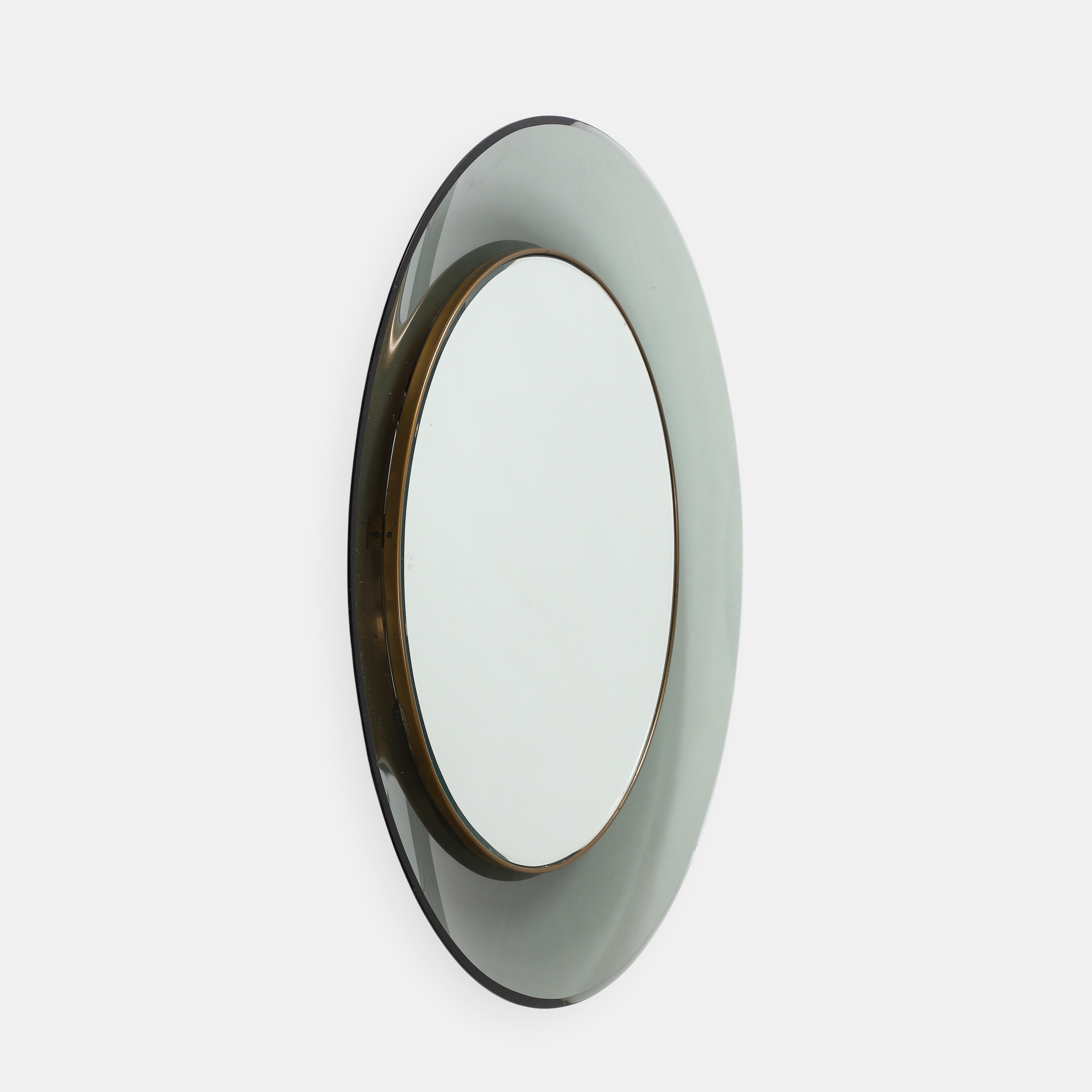 Mid-Century Modern Fontana Arte Mirror Model 1669, Italy, 1963 For Sale