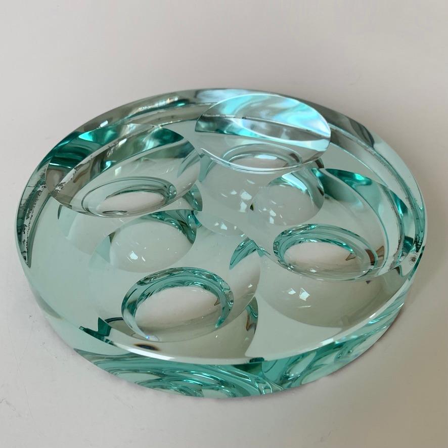Vide Poche de cristal espejado Fontana Arte, 1950, Italia. en venta 6