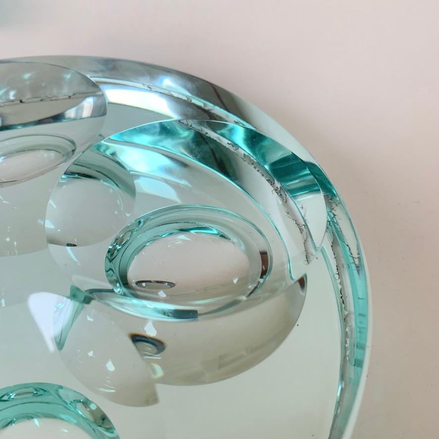 Vide Poche de cristal espejado Fontana Arte, 1950, Italia. en venta 2