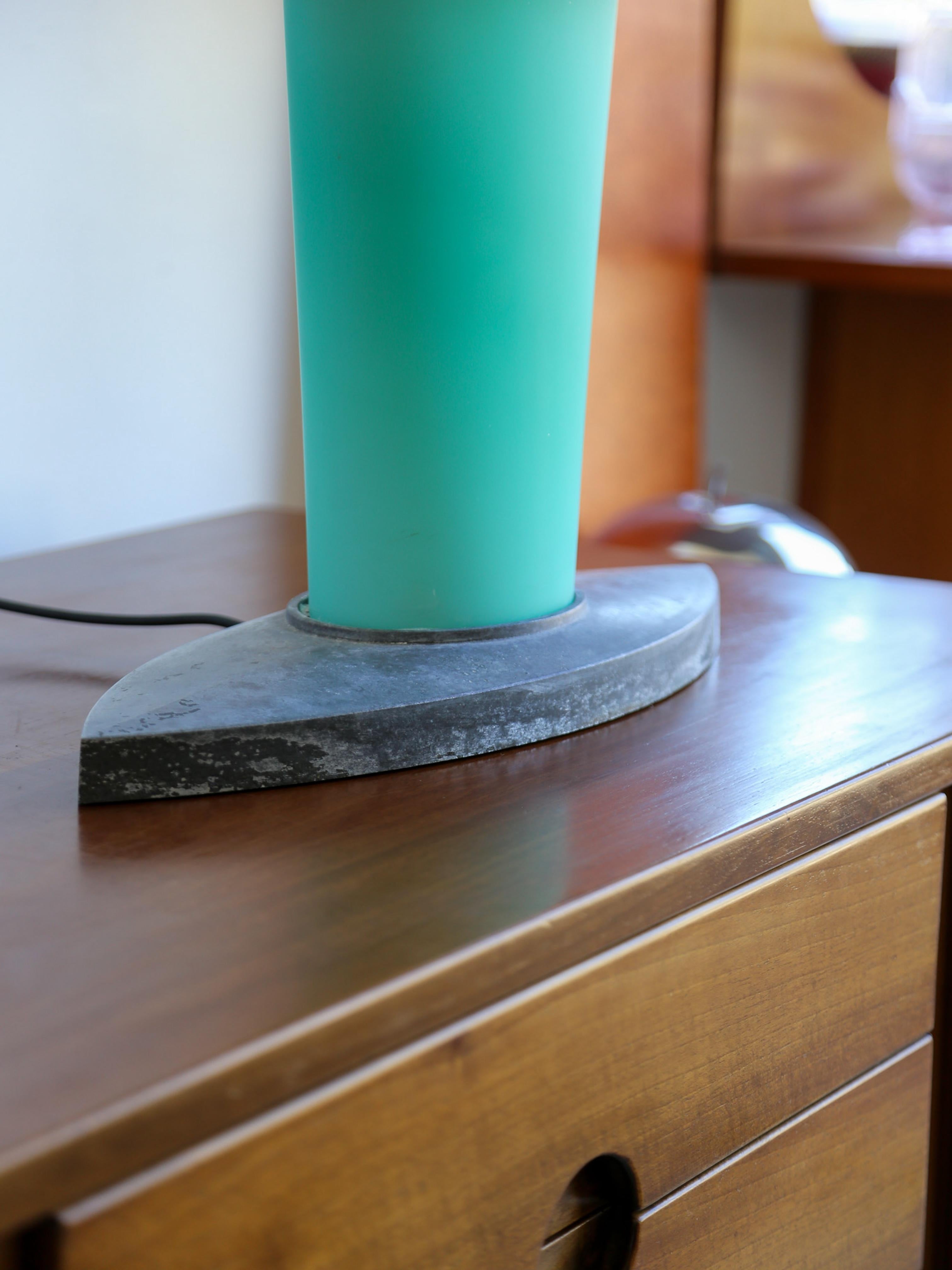 Fontana Arte Model 2892 XL Frosted Glass Table Lamp by Daniela Puppa For Sale 1