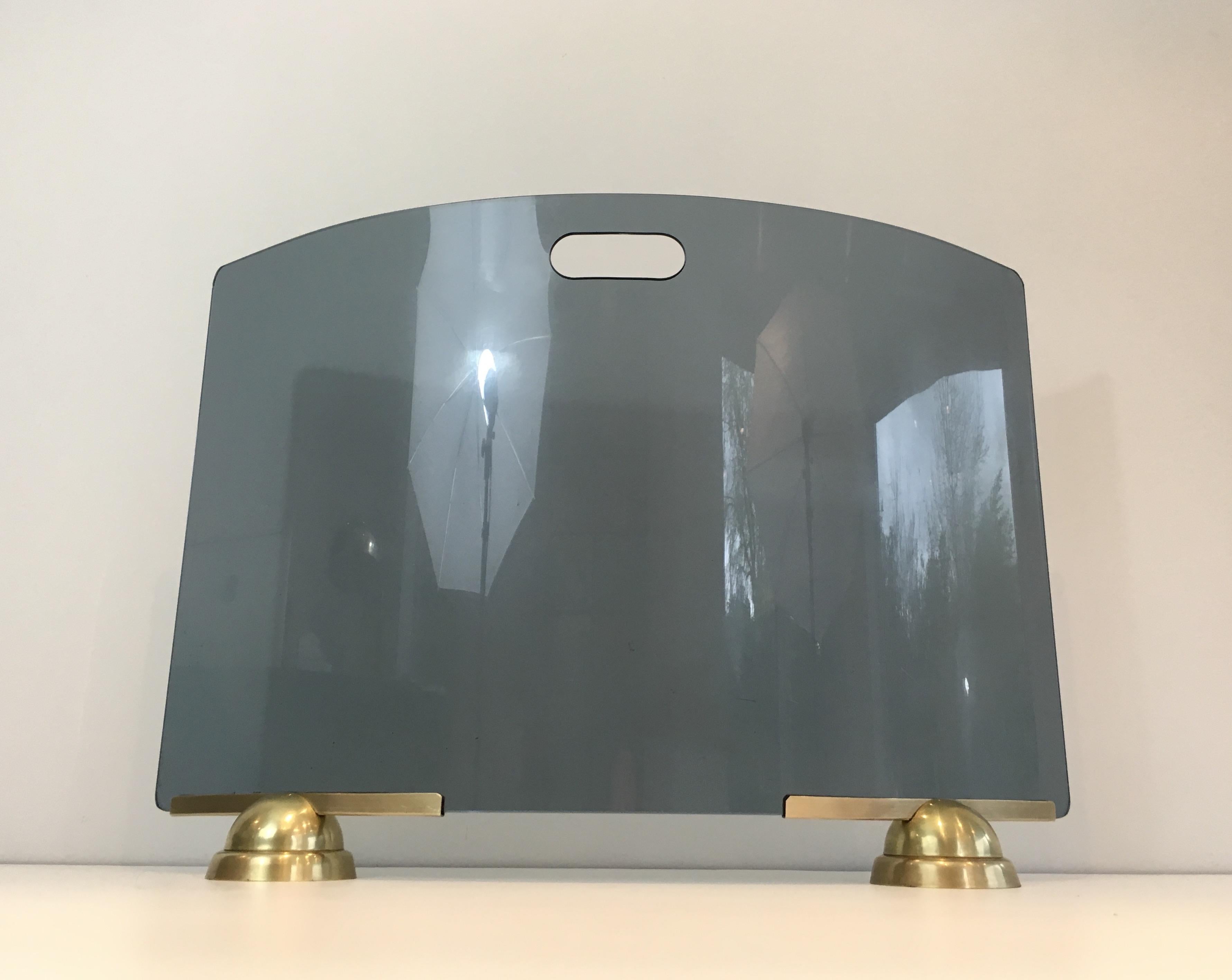 curved glass fire guard