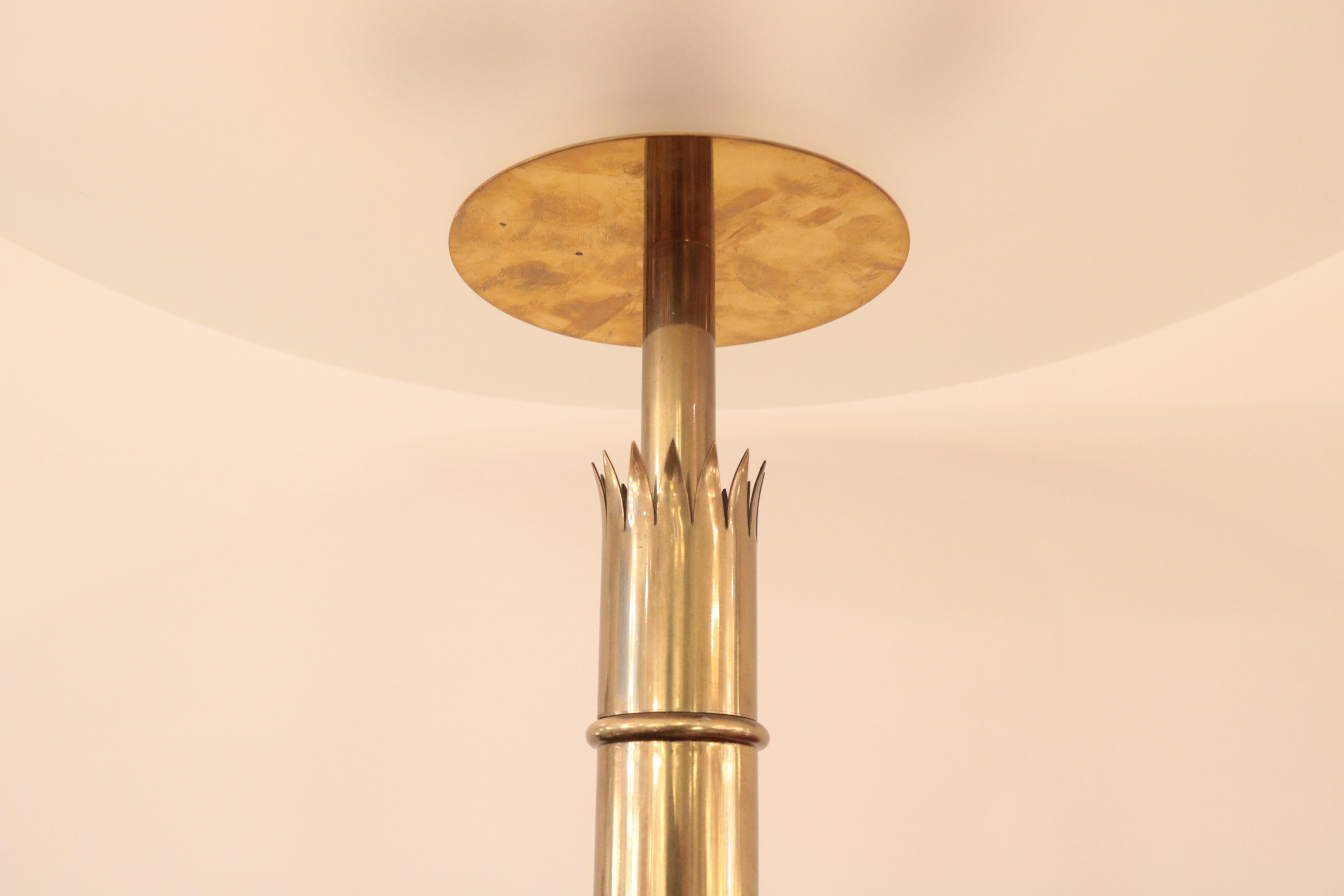 Brass Fontana Arte Modernist Floor Lamp For Sale