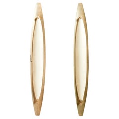 Fontana Arte, pair os sconces, bronze and glass, circa 1960.