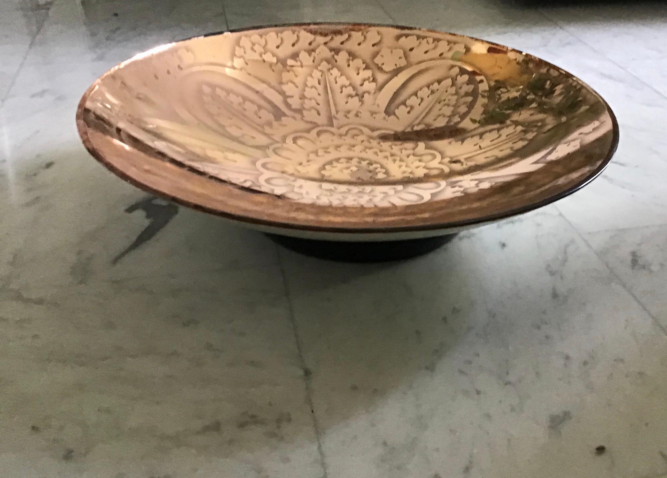 Other Fontana Arte Pietro Chiesa Centrotavola Glass Wood signed “FX” 1938 Italy For Sale