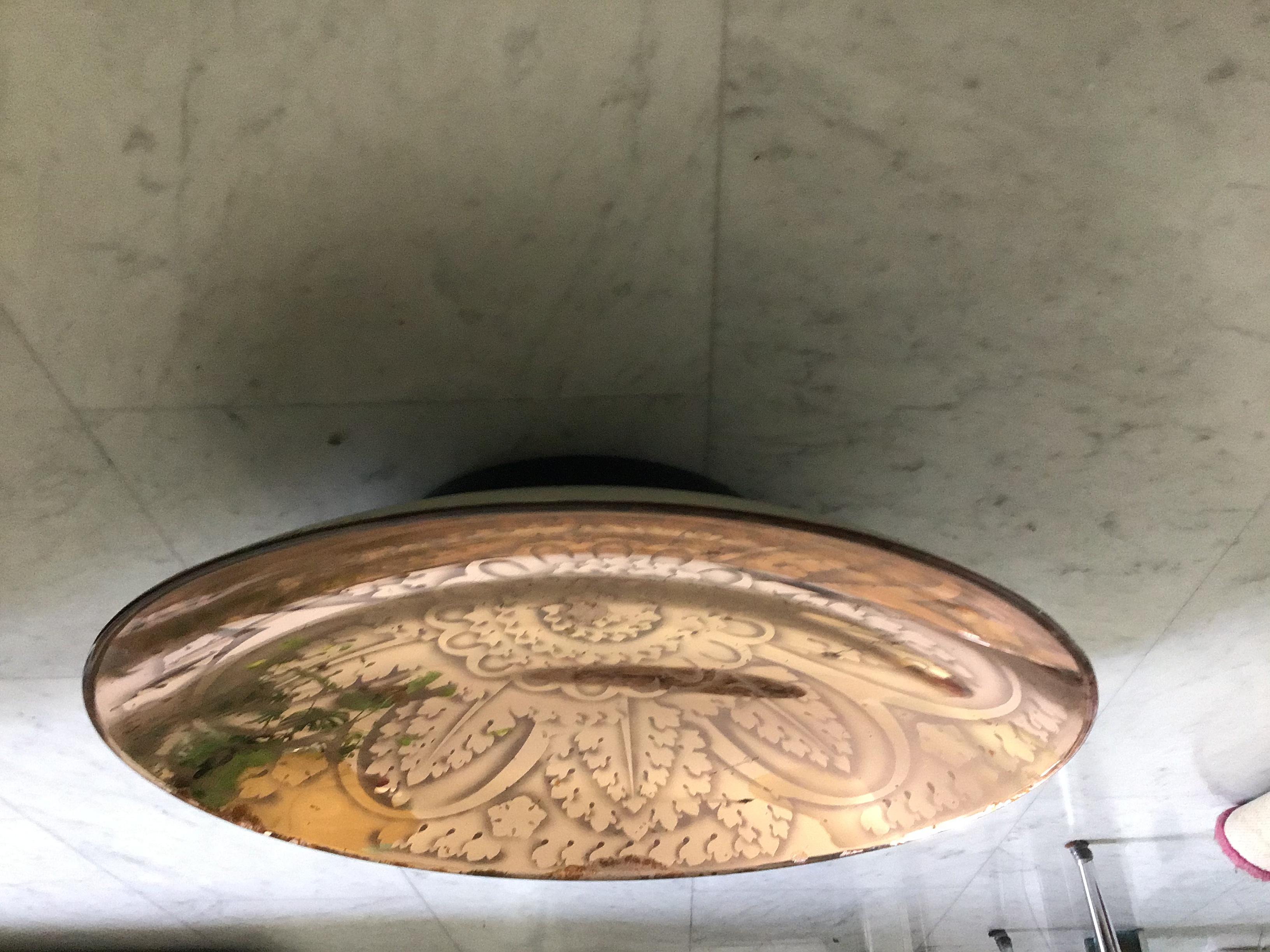 Fontana Arte Pietro Chiesa Centrotavola Glass Wood signed “FX” 1938 Italy In Good Condition For Sale In Milano, IT