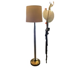 Vintage Fontana Arte Pietro Chiesa Floor Lamp Brass Glass lampshade 1950 Italy 