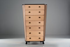 Fontana Arte Pietro Chiesa Rare 1940s Drawer Cabinet with Mirrored Glass Surface