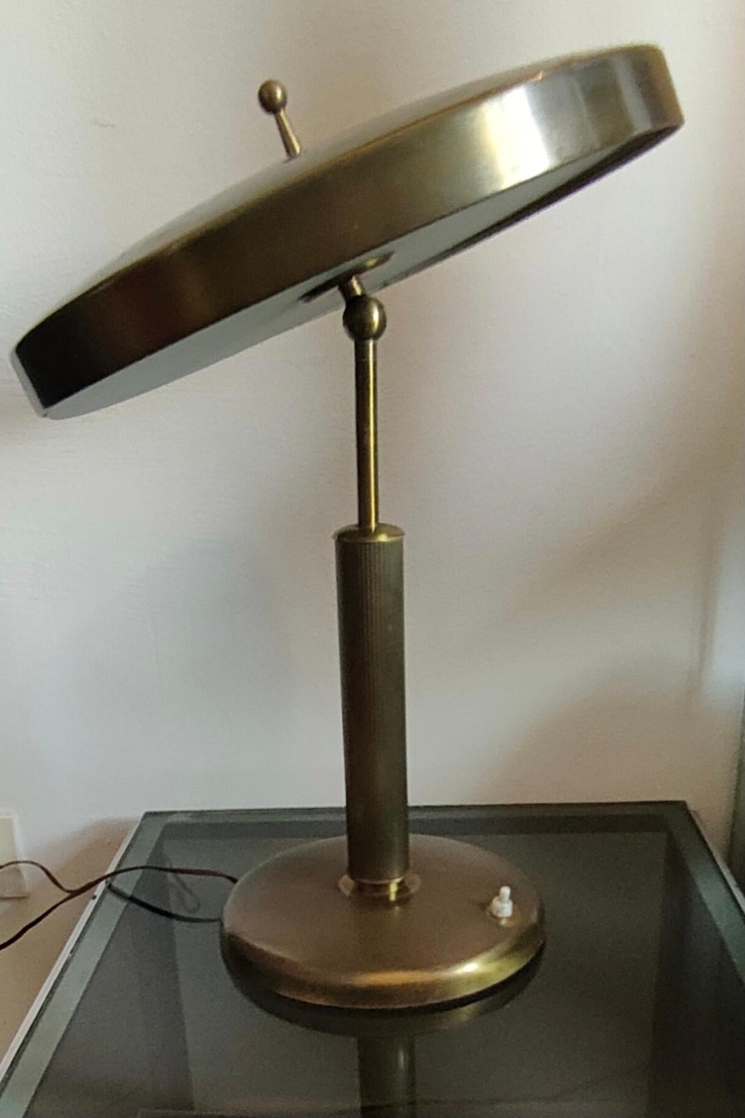 Fontana Arte “Pietro Chiesa “ Table Lamp Brass Glass, 1940 For Sale 5