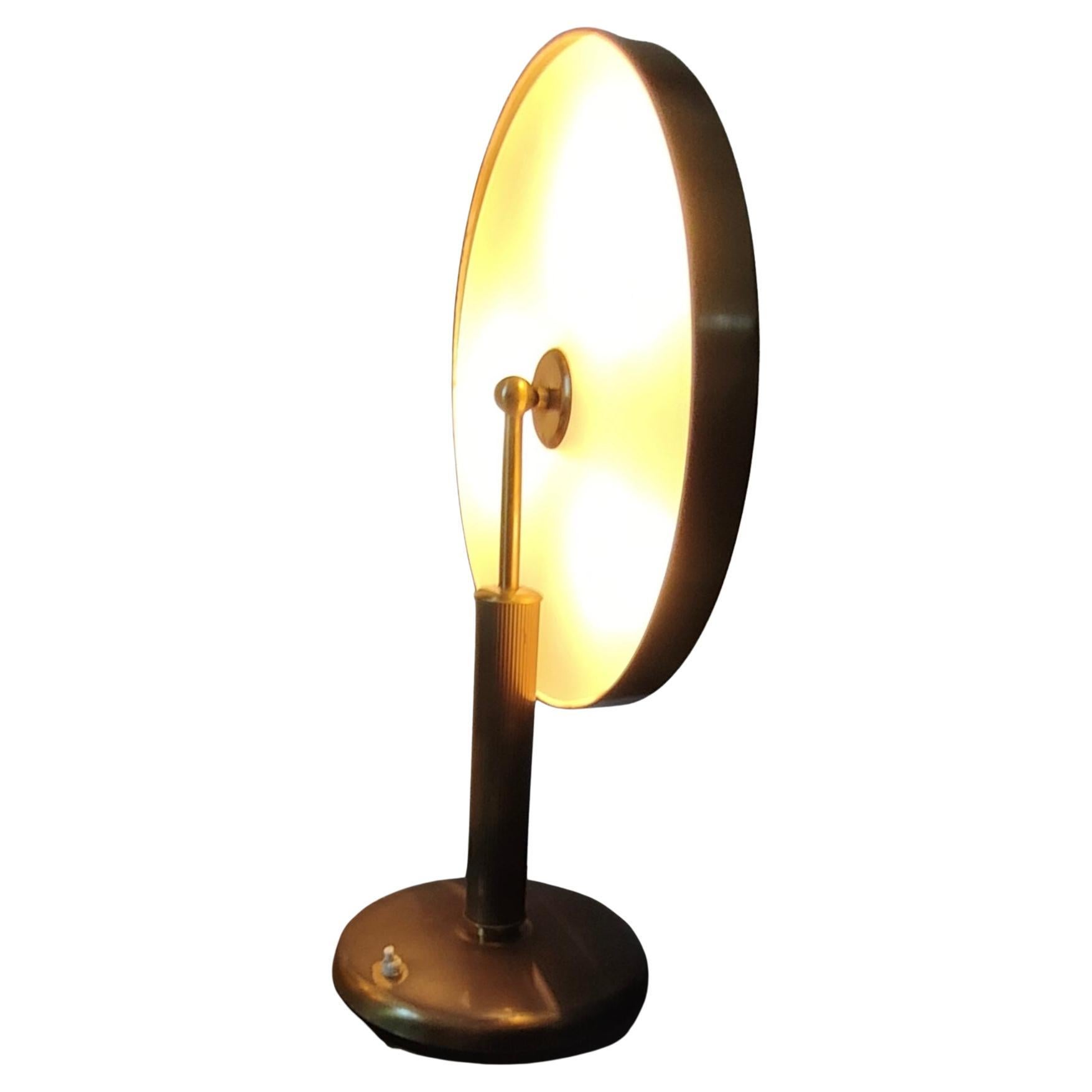 Mid-20th Century Fontana Arte “Pietro Chiesa “ Table Lamp Brass Glass, 1940 For Sale