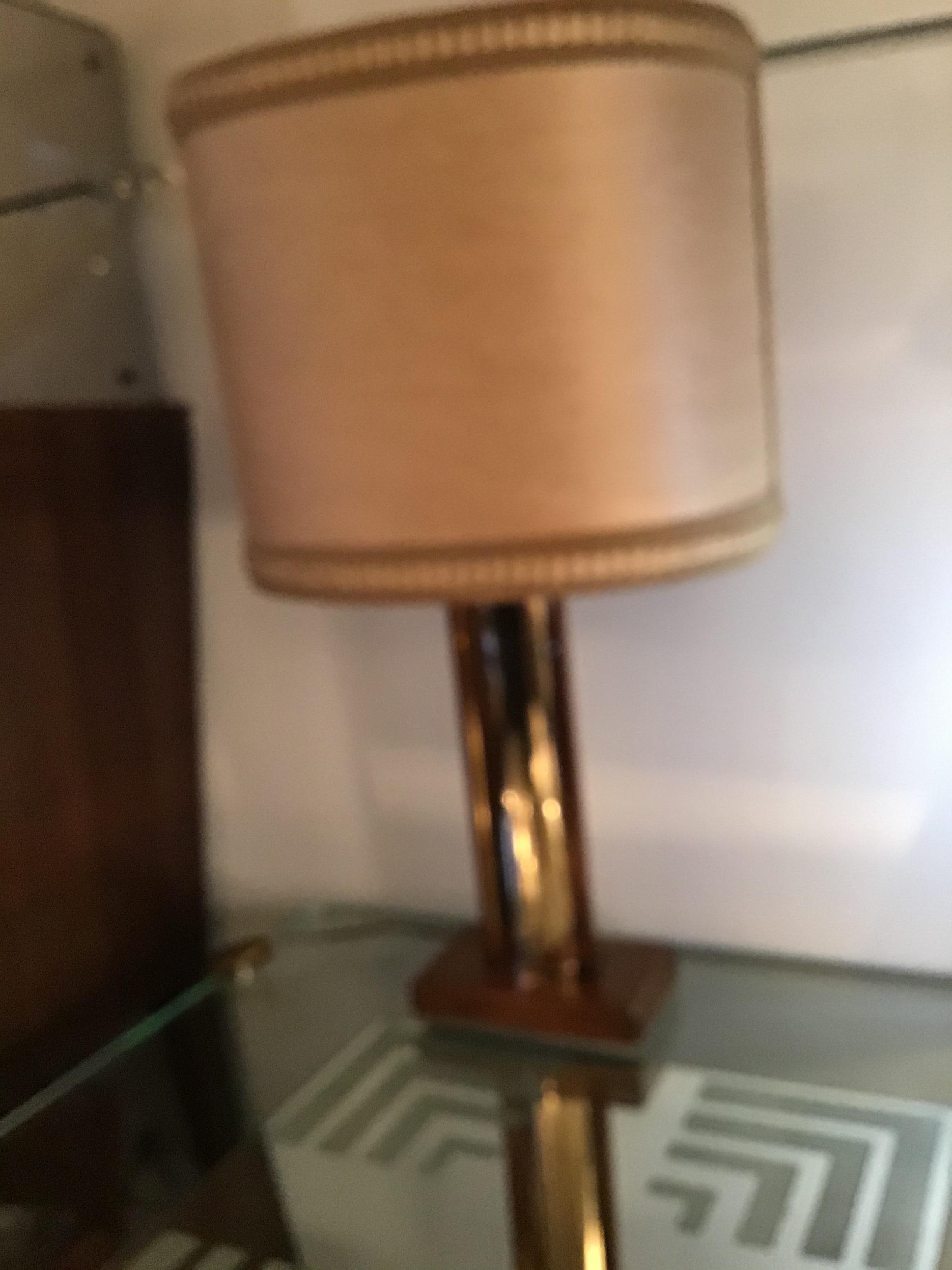 Fontana Arte “Pietro Chiesa “ Table Lamp Coloured Convex Mirrored Glass Brass IT For Sale 7