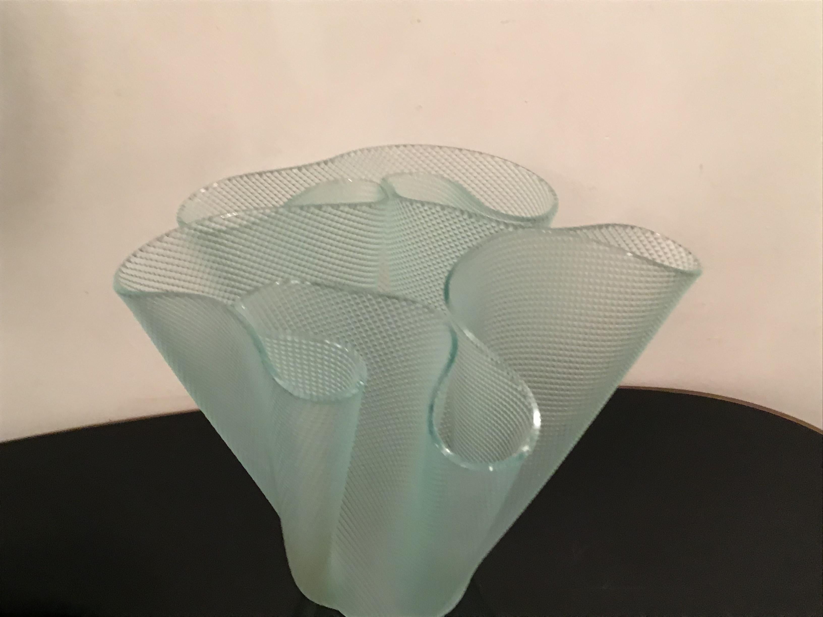 Fontana Arte Pietro Chiesa, Vase aus Glas, 1940, Italien  im Angebot 5