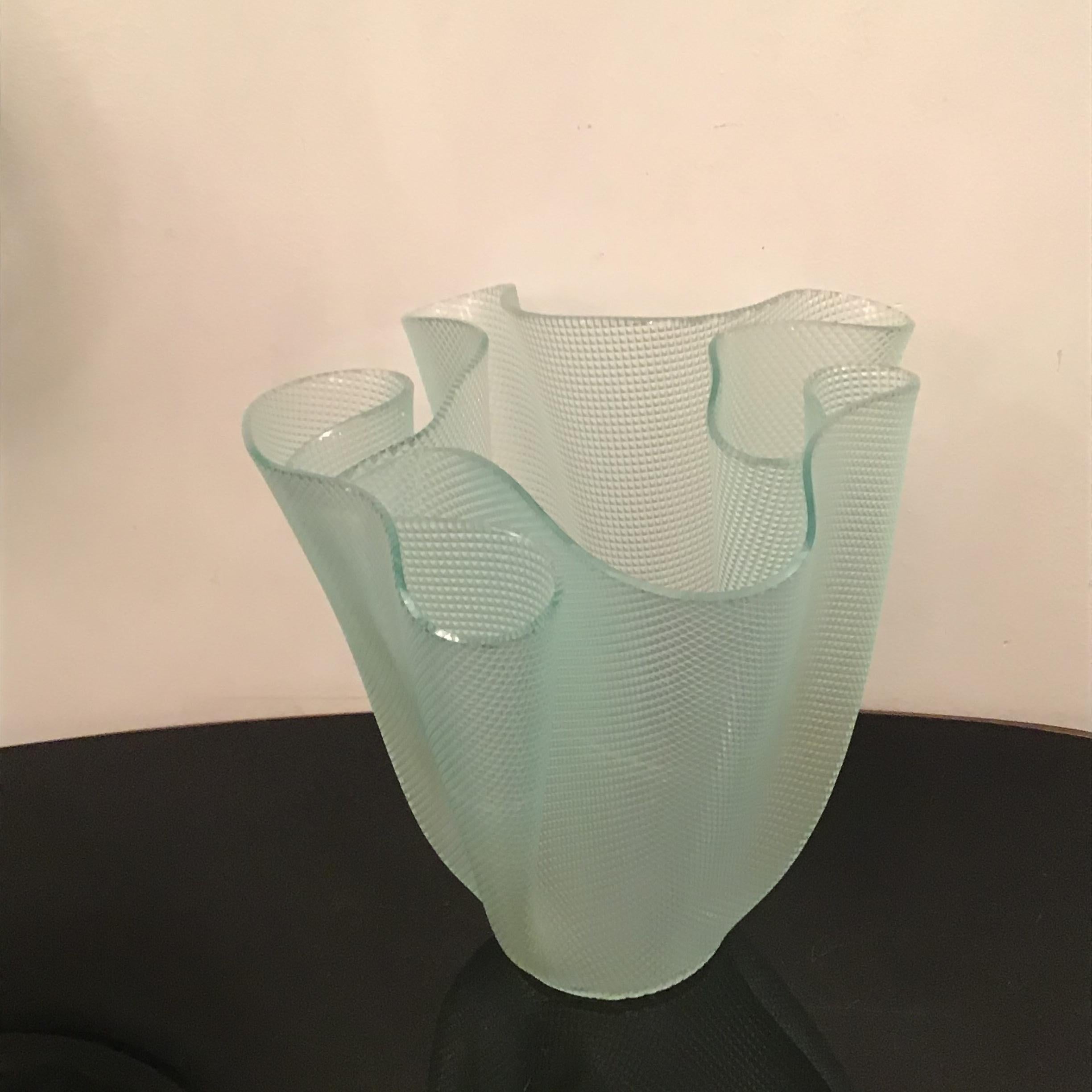 Other Fontana Arte “Pietro Chiesa “ Vase Glass, 1940, Italy  For Sale