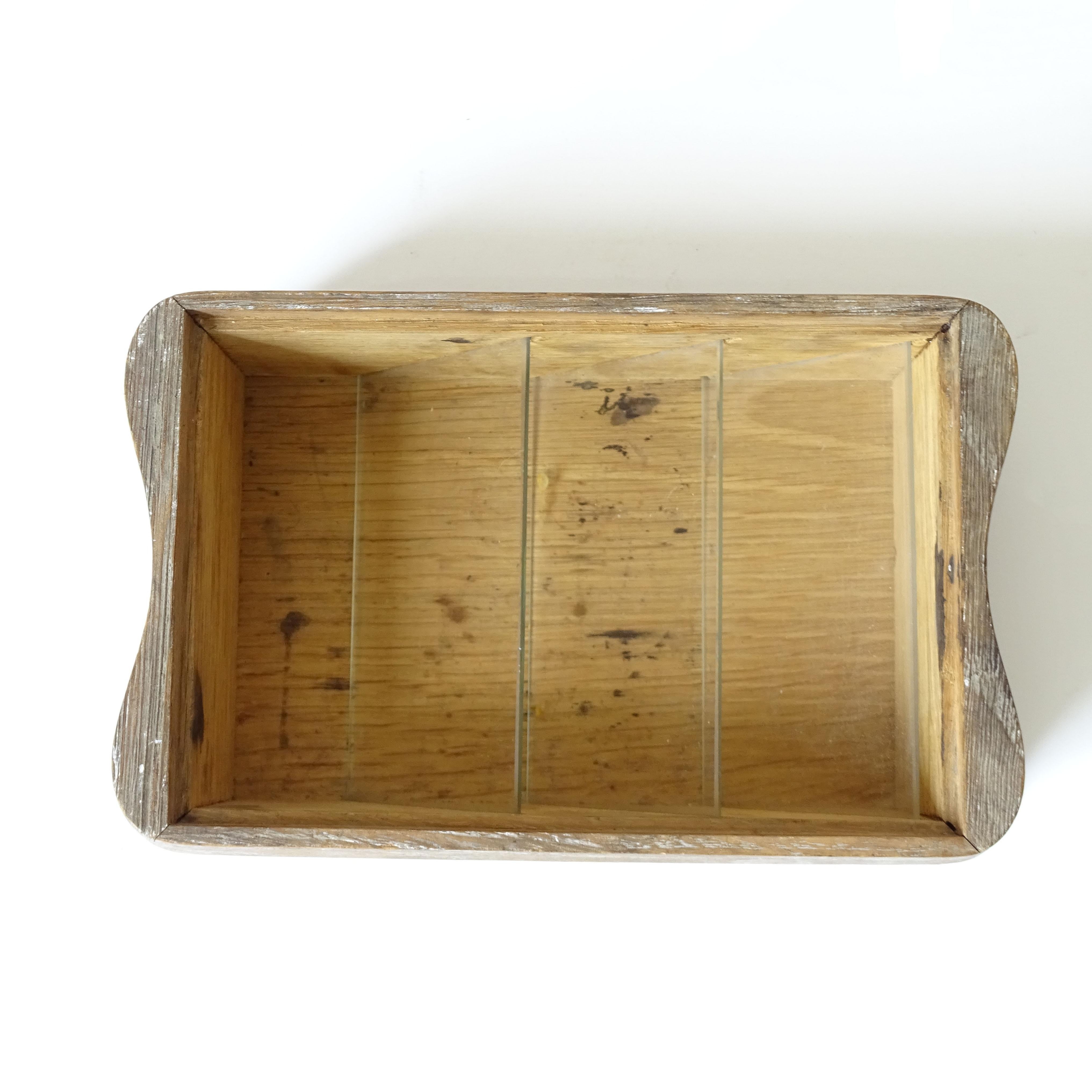 Mid-20th Century Fontana Arte Playing Cards Box in Cerused Oak and Glass, Italy 1940s For Sale