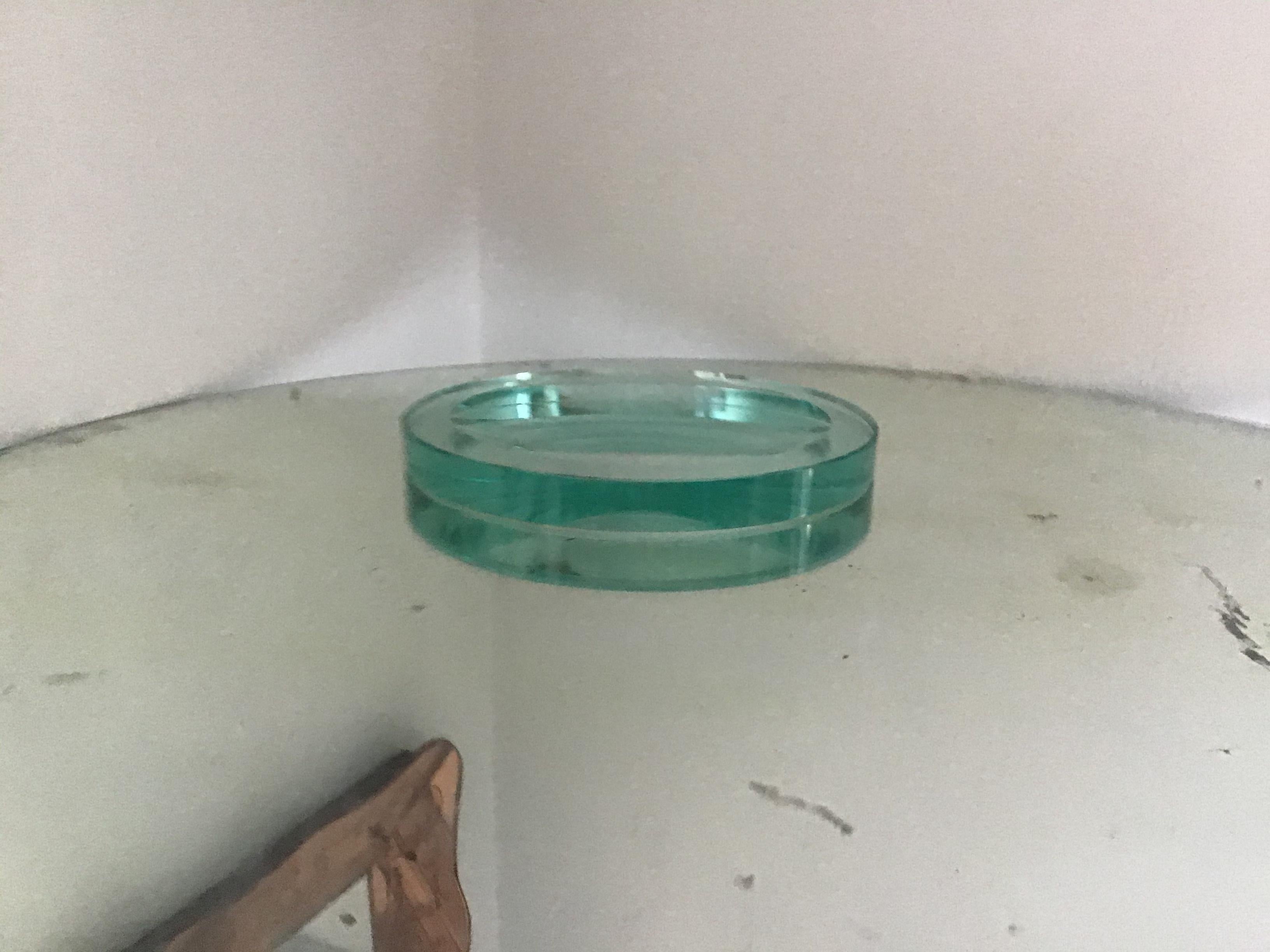 Fontana Arte Pocket Ashtray Curved Crystal, 1960, Italy 4