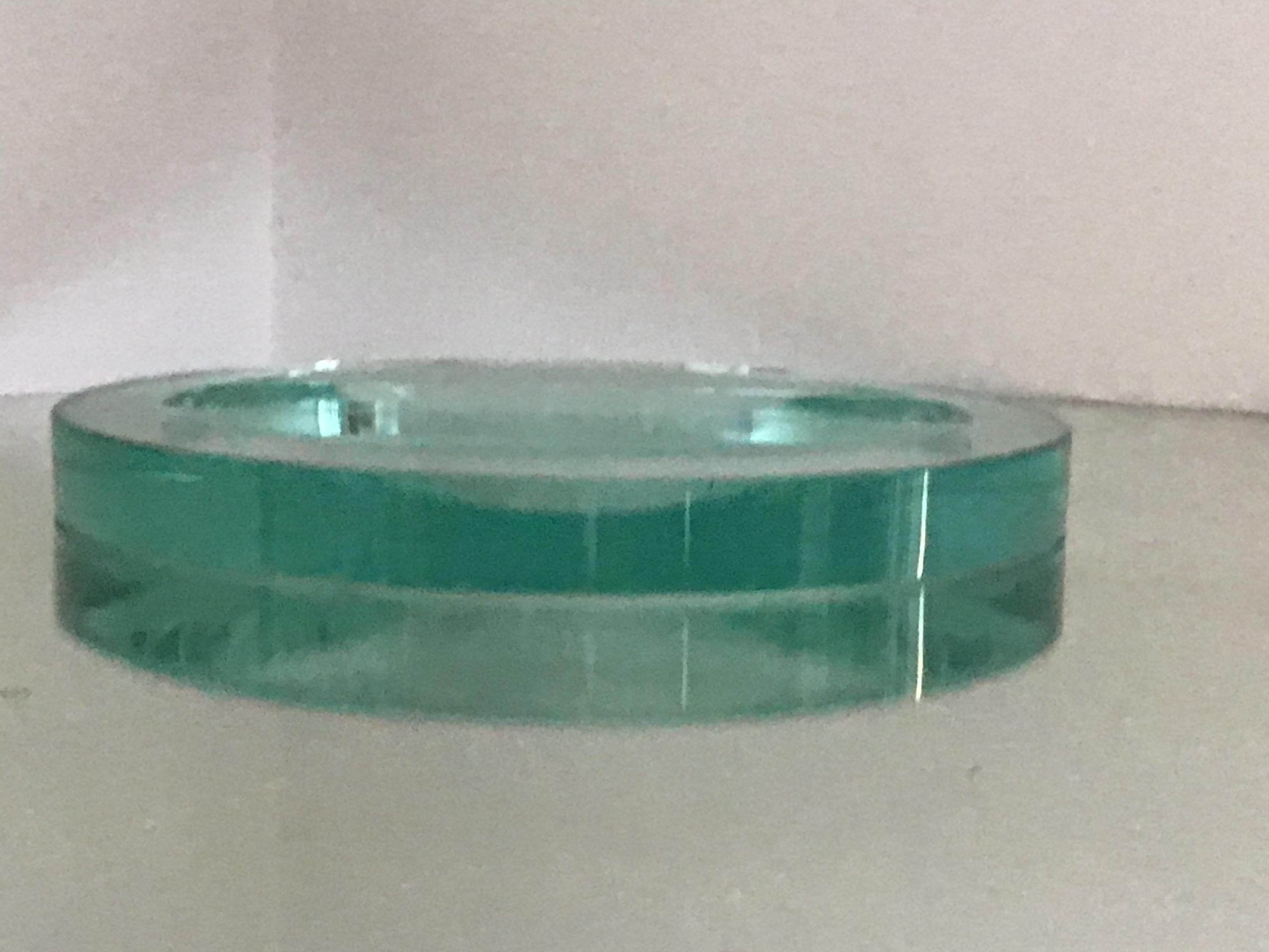 Fontana Arte Pocket Ashtray Curved Crystal, 1960, Italy For Sale 2