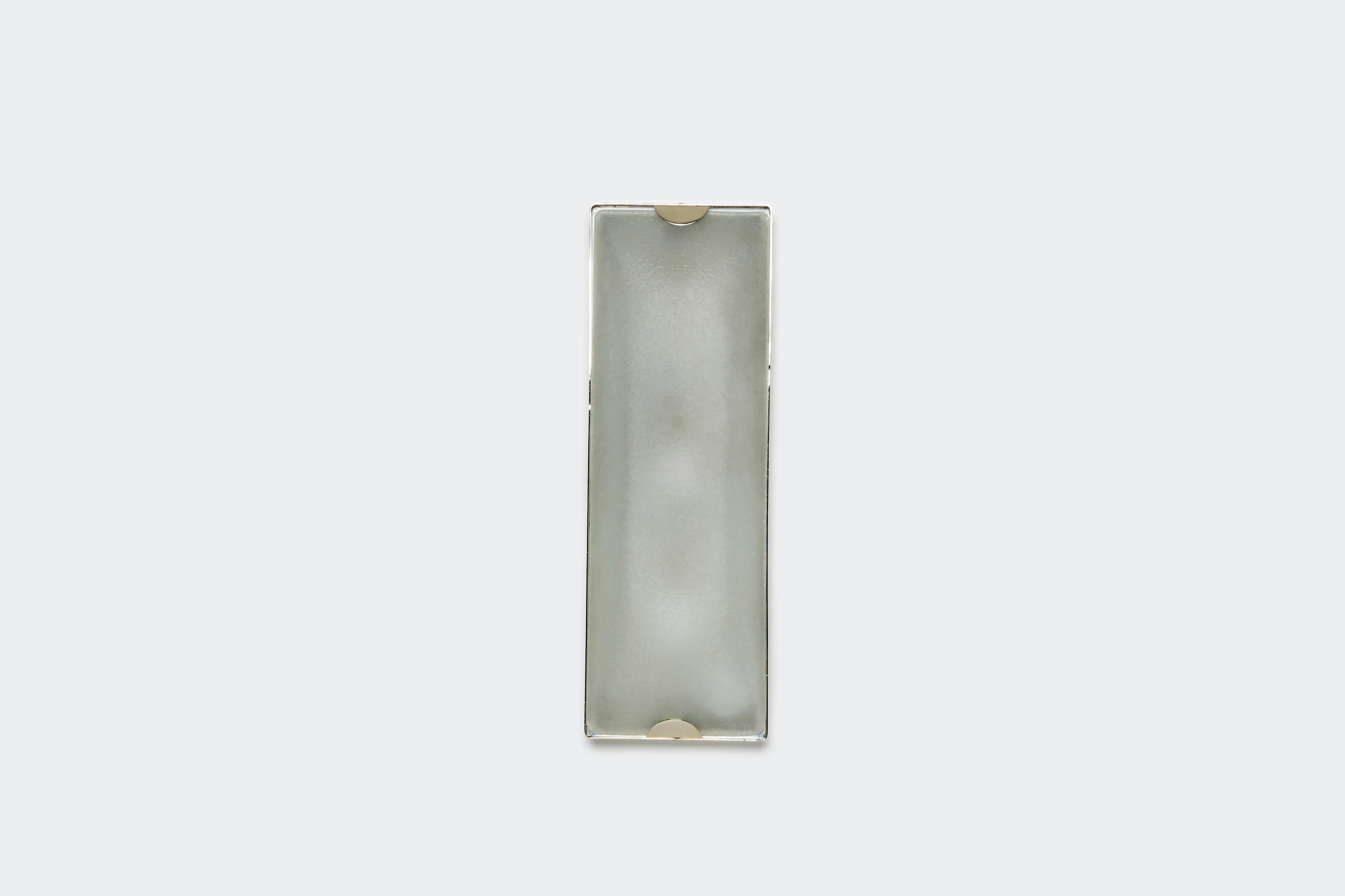 Fontana Arte Rectangular Flush Mount Wall or Ceiling Light In Good Condition In Brooklyn, NY