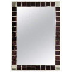 Fontana Arte Red Tiled Wall Mirror