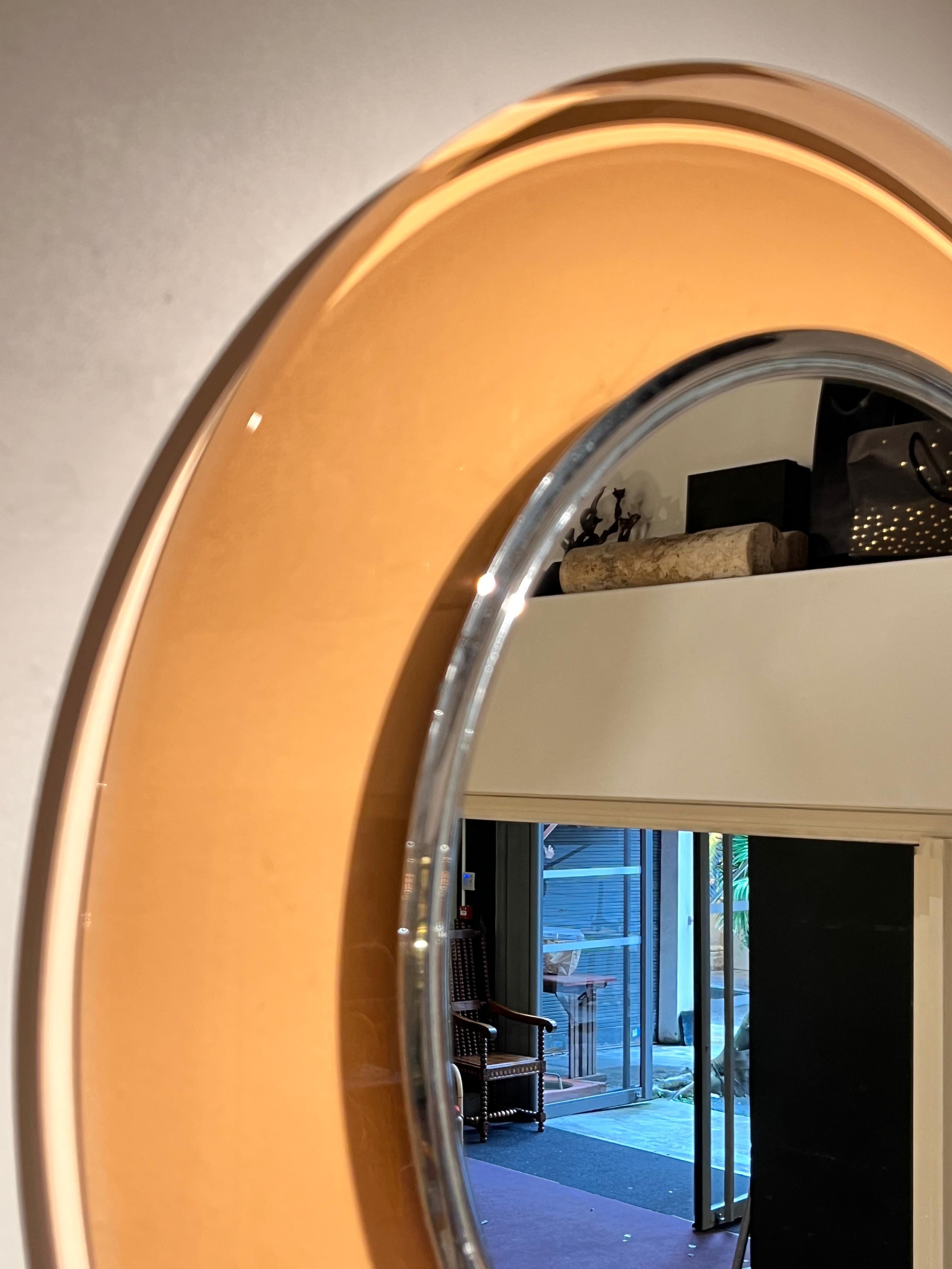 Miroir rond Fontana Arte modèle 1669 de Max Ingrand, années 1960, Italie en vente 4