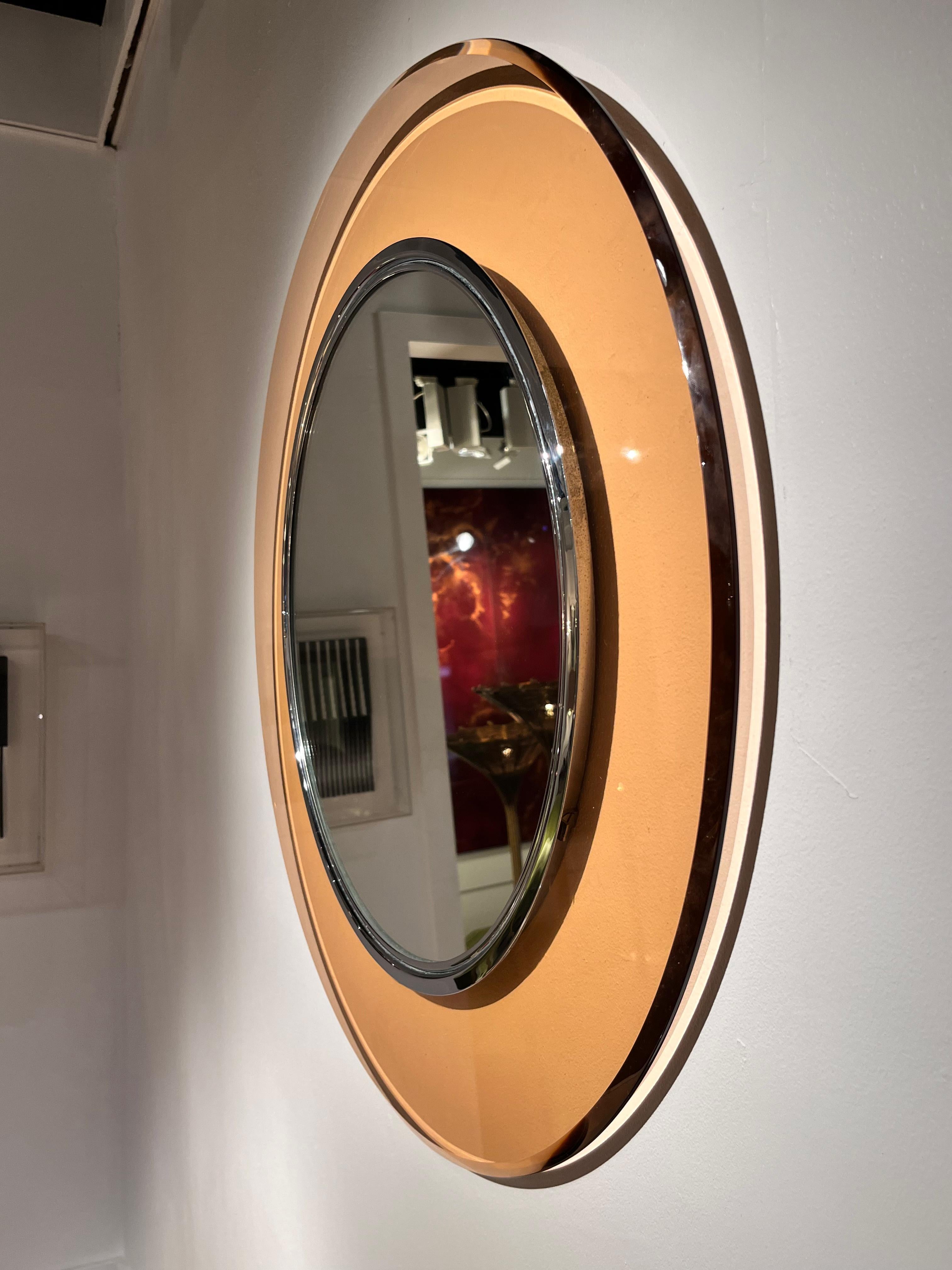Miroir rond Fontana Arte modèle 1669 de Max Ingrand, années 1960, Italie en vente 6