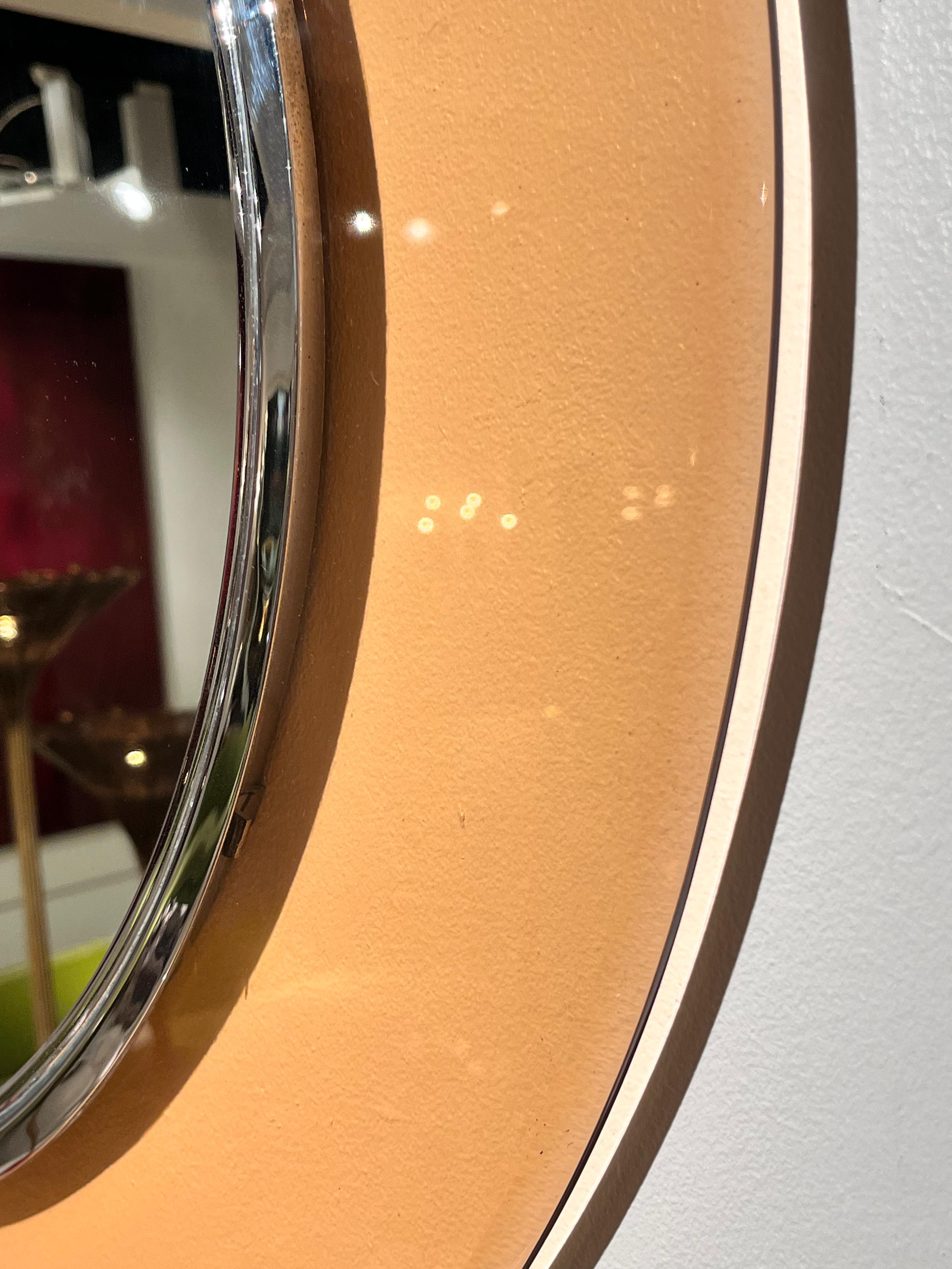 italien Miroir rond Fontana Arte modèle 1669 de Max Ingrand, années 1960, Italie en vente