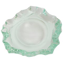 Fontana Arte 
Scalpellato
 Dish by Pietro Chiesa, Italy, circa 1940