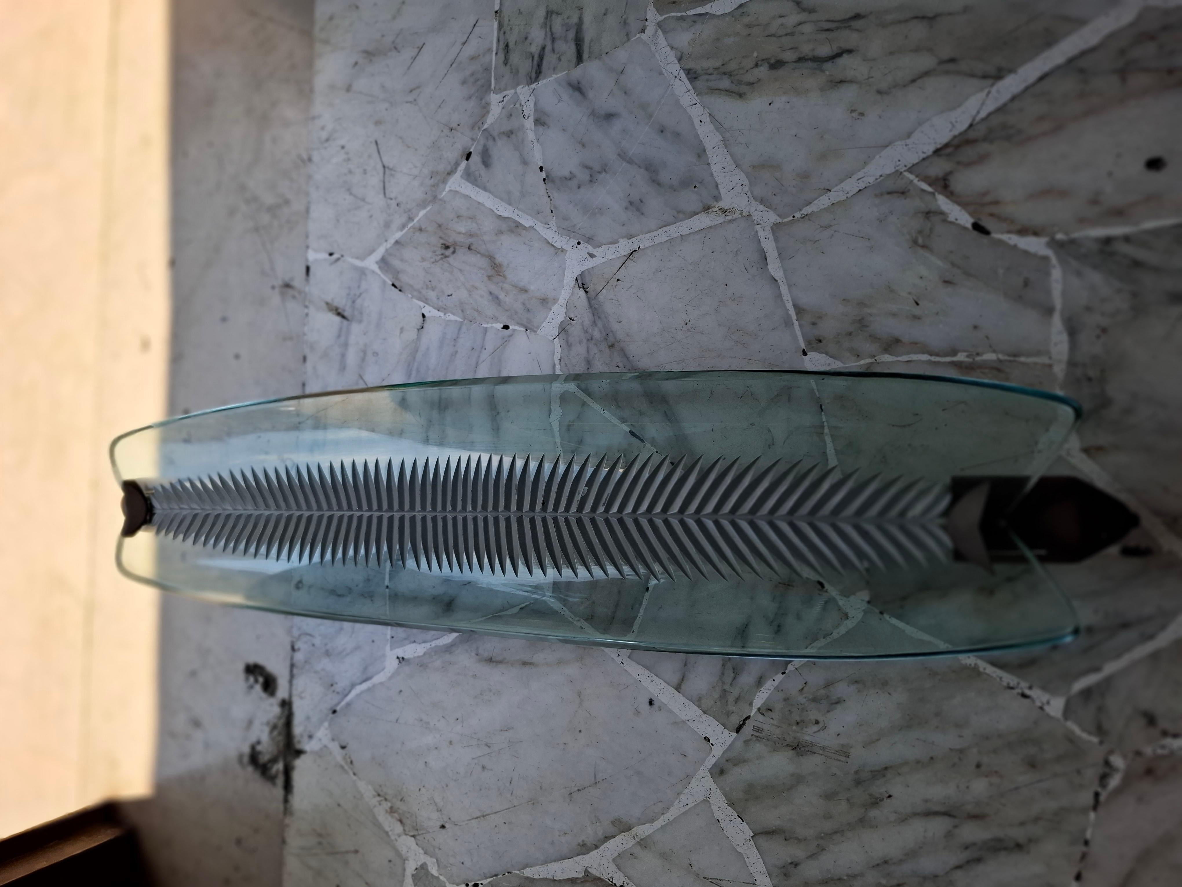 FONTANA ARTE SCONCE/Lámpara de techo Vidrio Latón 1950 Italia en venta 7