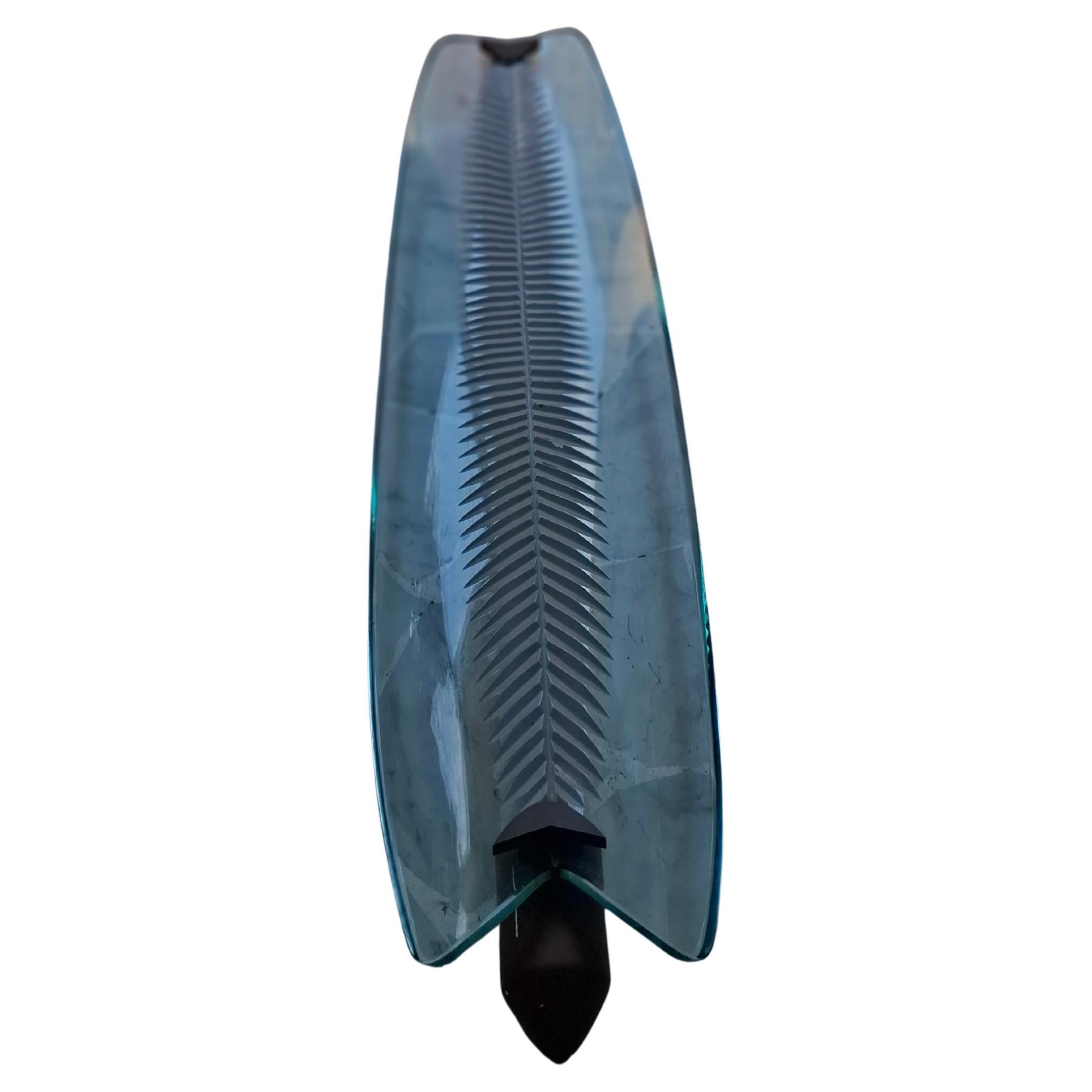 Fontana Arte SCONCE/Lampada da soffitto in vetro e ottone 1950 Italia
