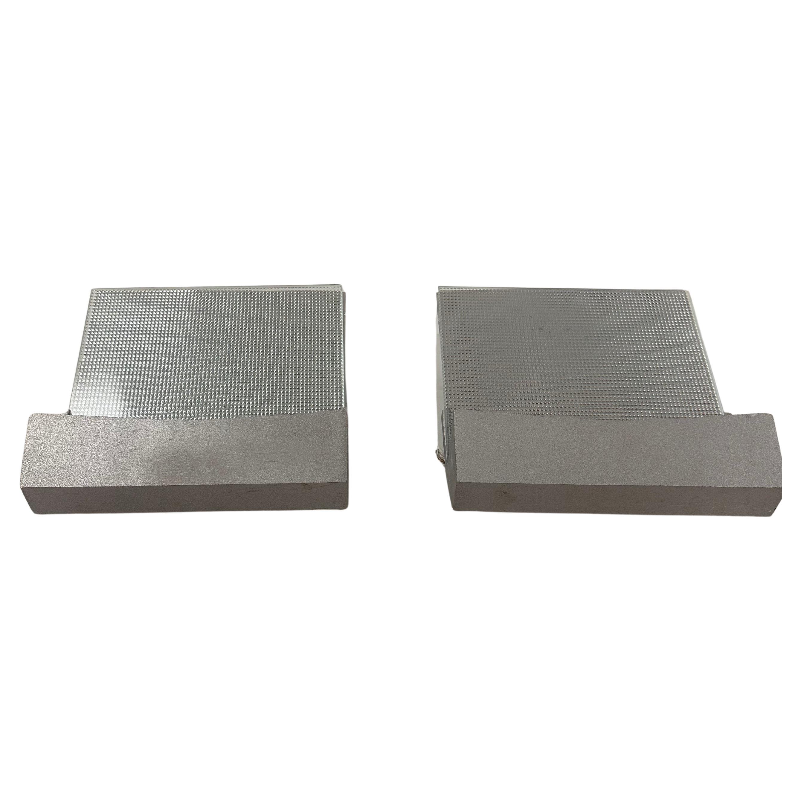 Fontana Arte Sconces,  Model Diamond 2762.   3 pairs available For Sale