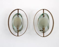 Fontana Arte Sconces by Max Ingrand Model 2240