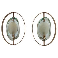 Fontana Arte Sconces by Max Ingrand Model 2240