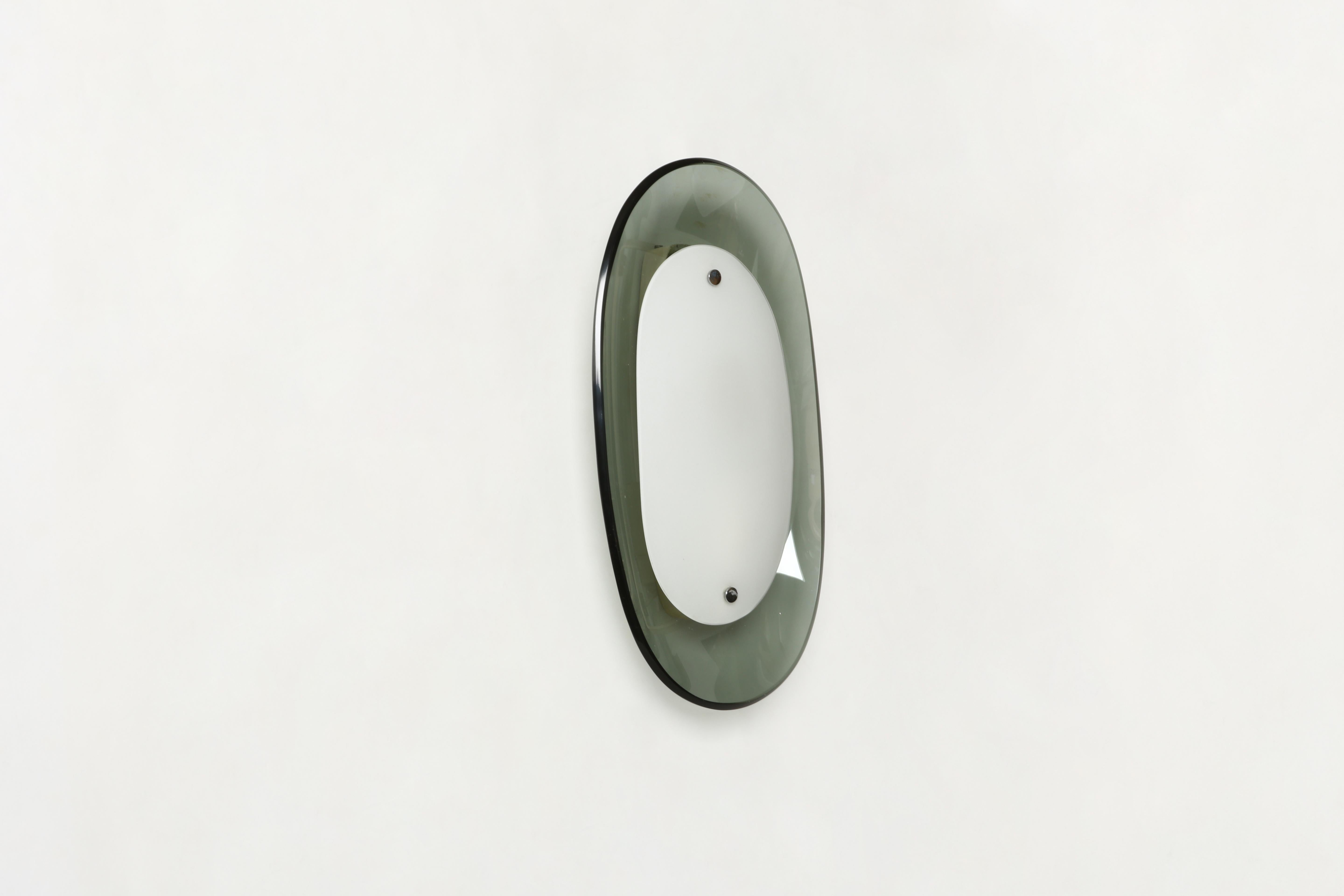 Mid-20th Century Fontana Arte sconces model 1941 set of 2, Italy circa 1960s For Sale