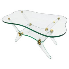 Fontana Arte – Skulpturaler Couchtisch aus Glas, Italien, 1970er Jahre