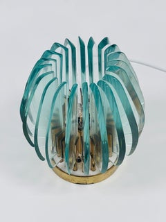Fontana Arte selling lamp in bronze and glass circa 1950.
