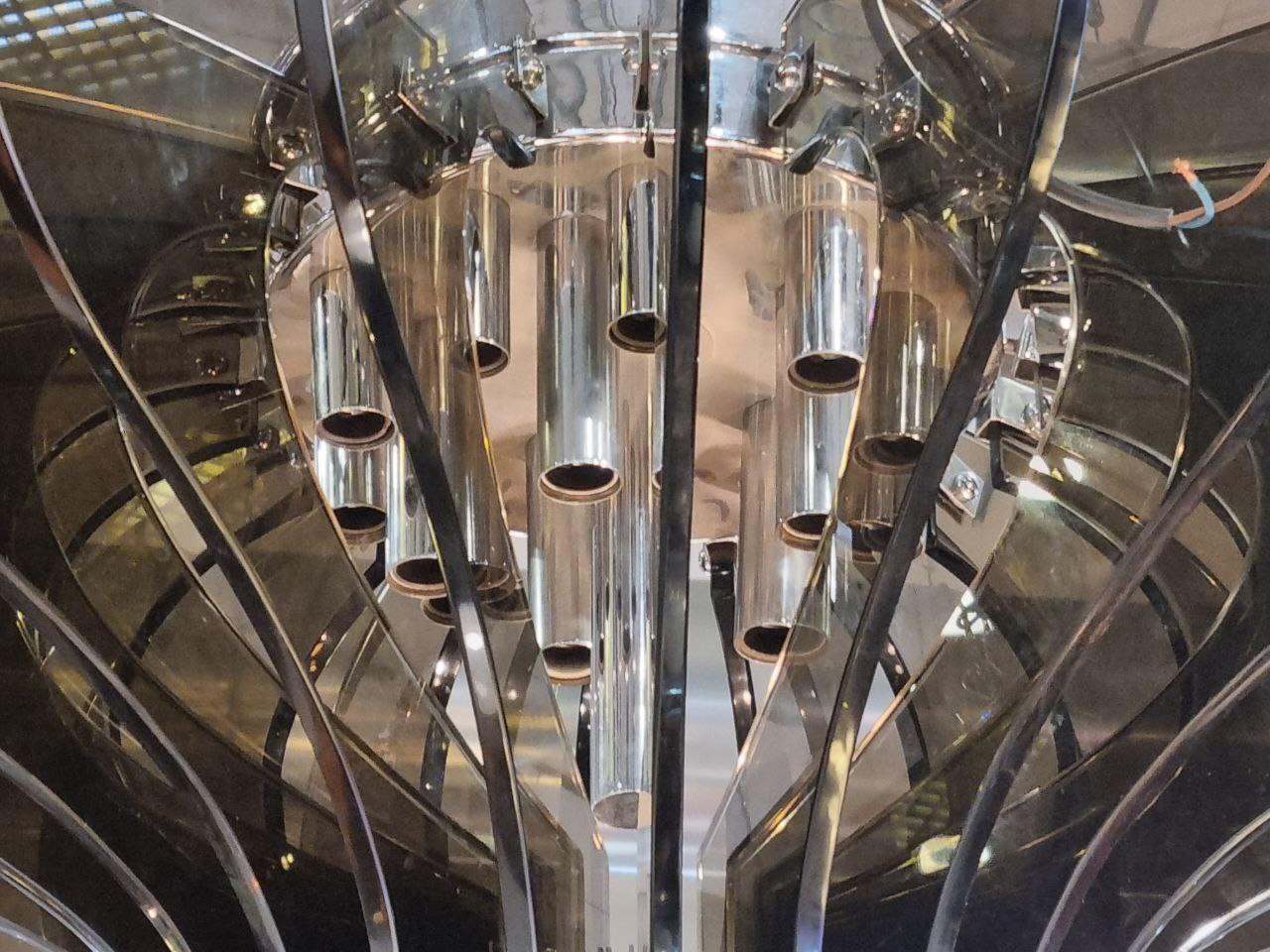 Lámpara de techo estilo Fontana Arte de Veca, Italia Años 60 en venta 3