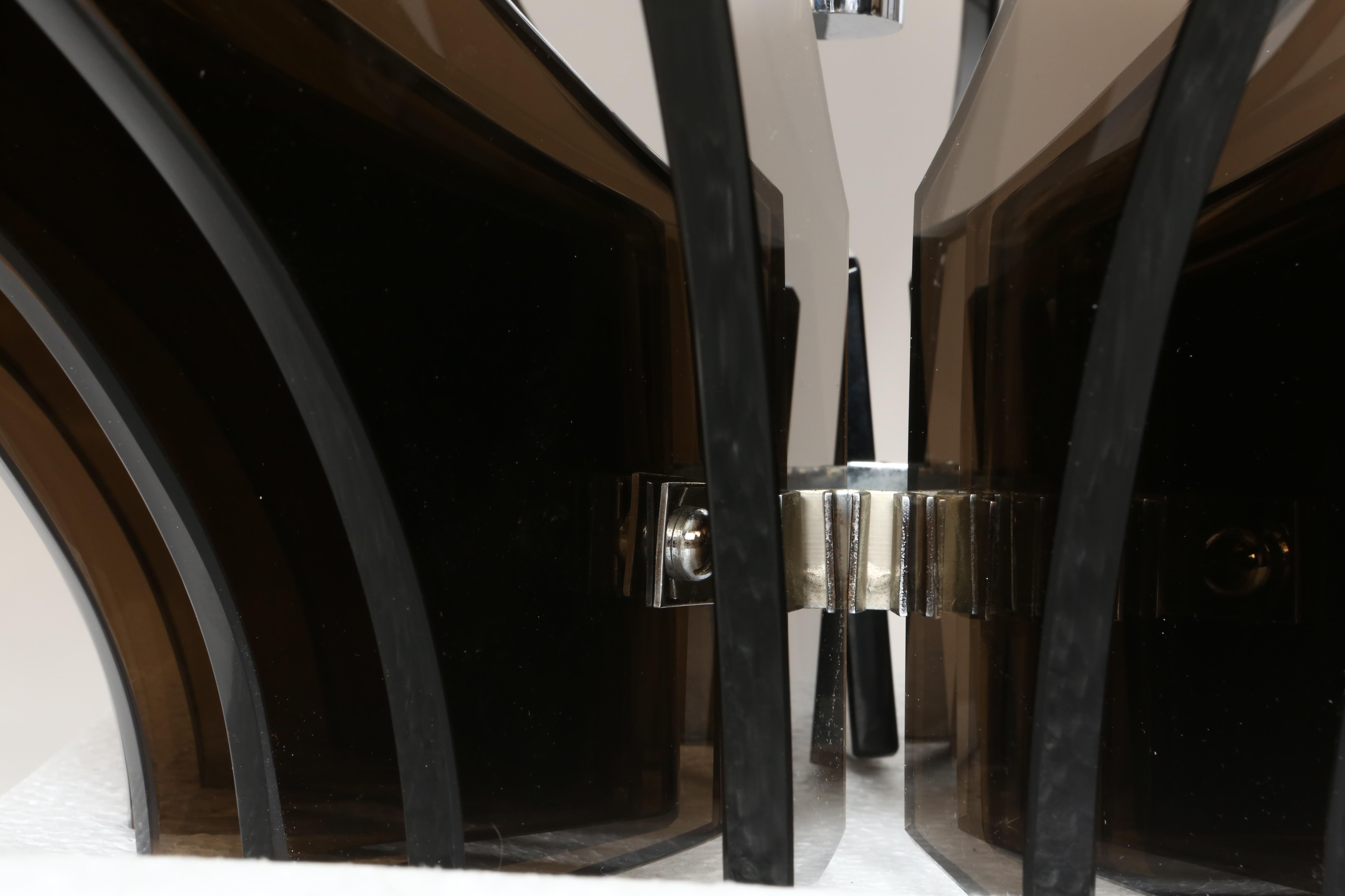 Lámpara de techo estilo Fontana Arte de Veca, Italia Años 60 en Bueno estado para la venta en Brooklyn, NY