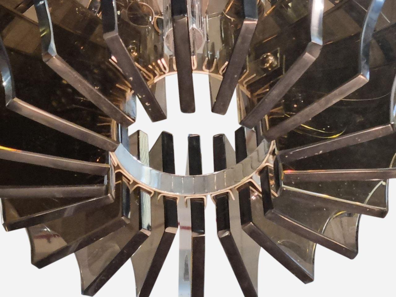 Lámpara de techo estilo Fontana Arte de Veca, Italia Años 60 en venta 1