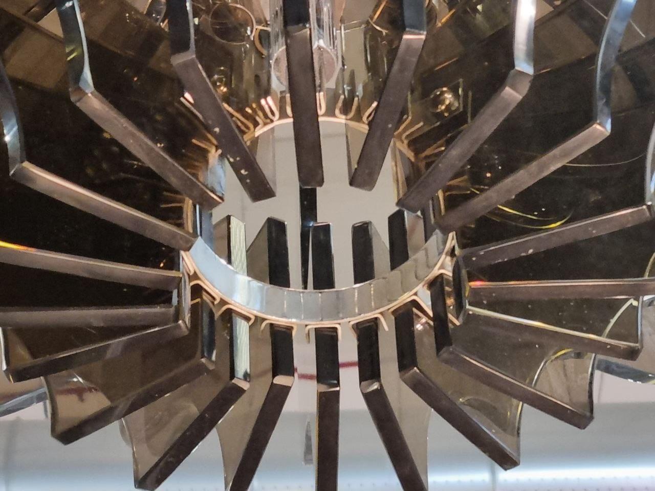 Lámpara de techo estilo Fontana Arte de Veca, Italia Años 60 en venta 2