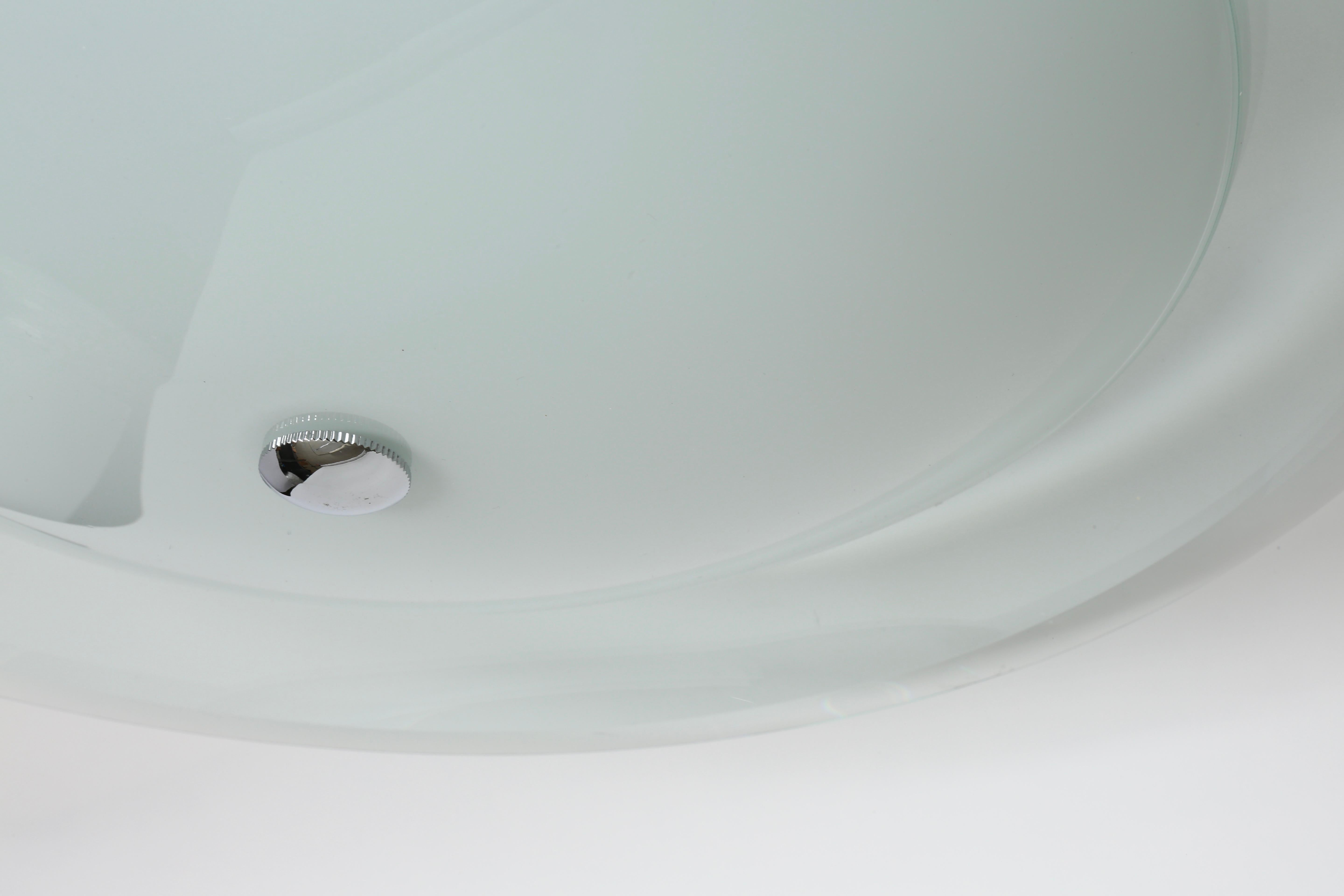 Fontana Arte style ceiling light, Italy circa 1960s For Sale 5