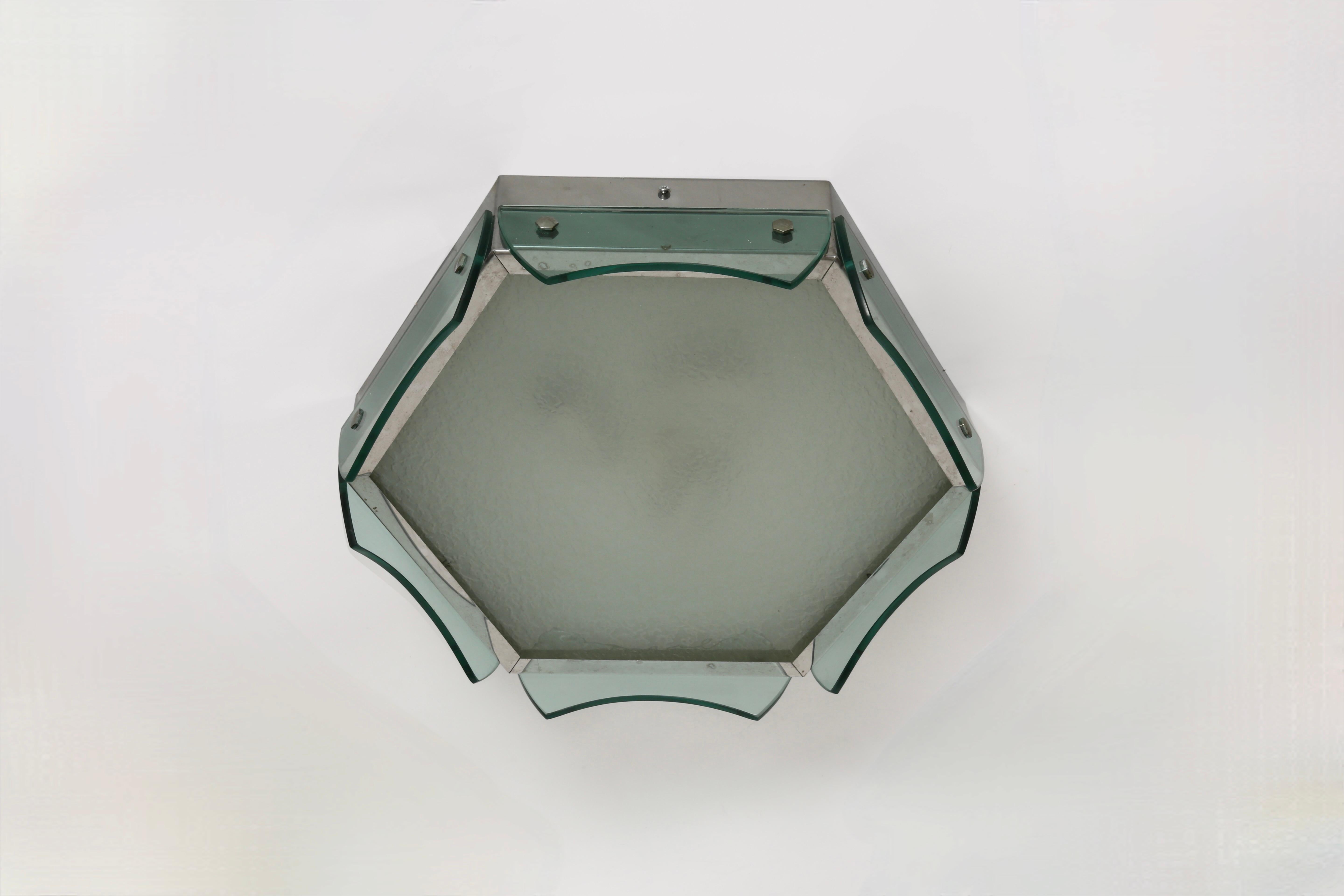 Einbau-Deckenleuchte im Fontana-Arte-Stil von Veca im Angebot 9