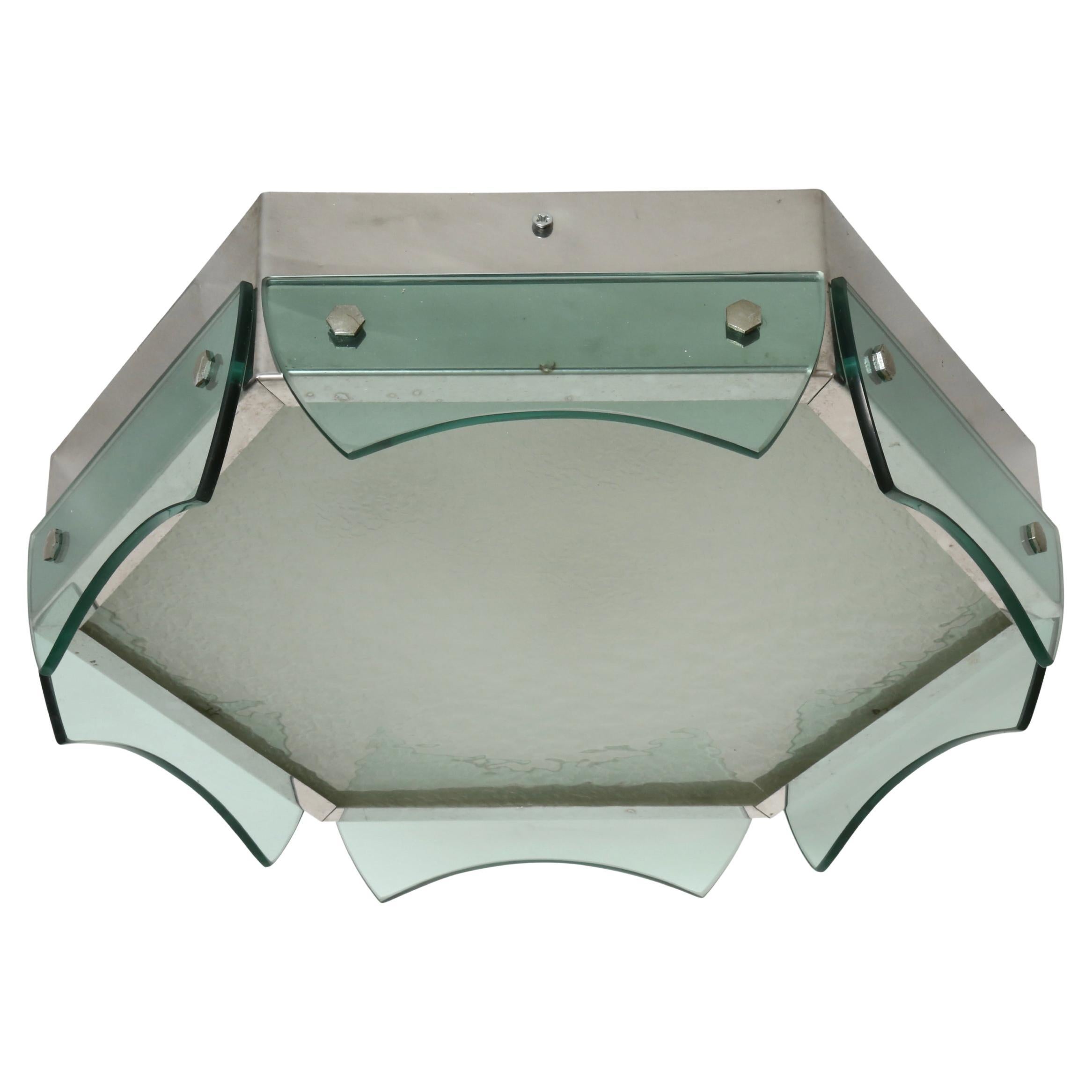 Einbau-Deckenleuchte im Fontana-Arte-Stil von Veca