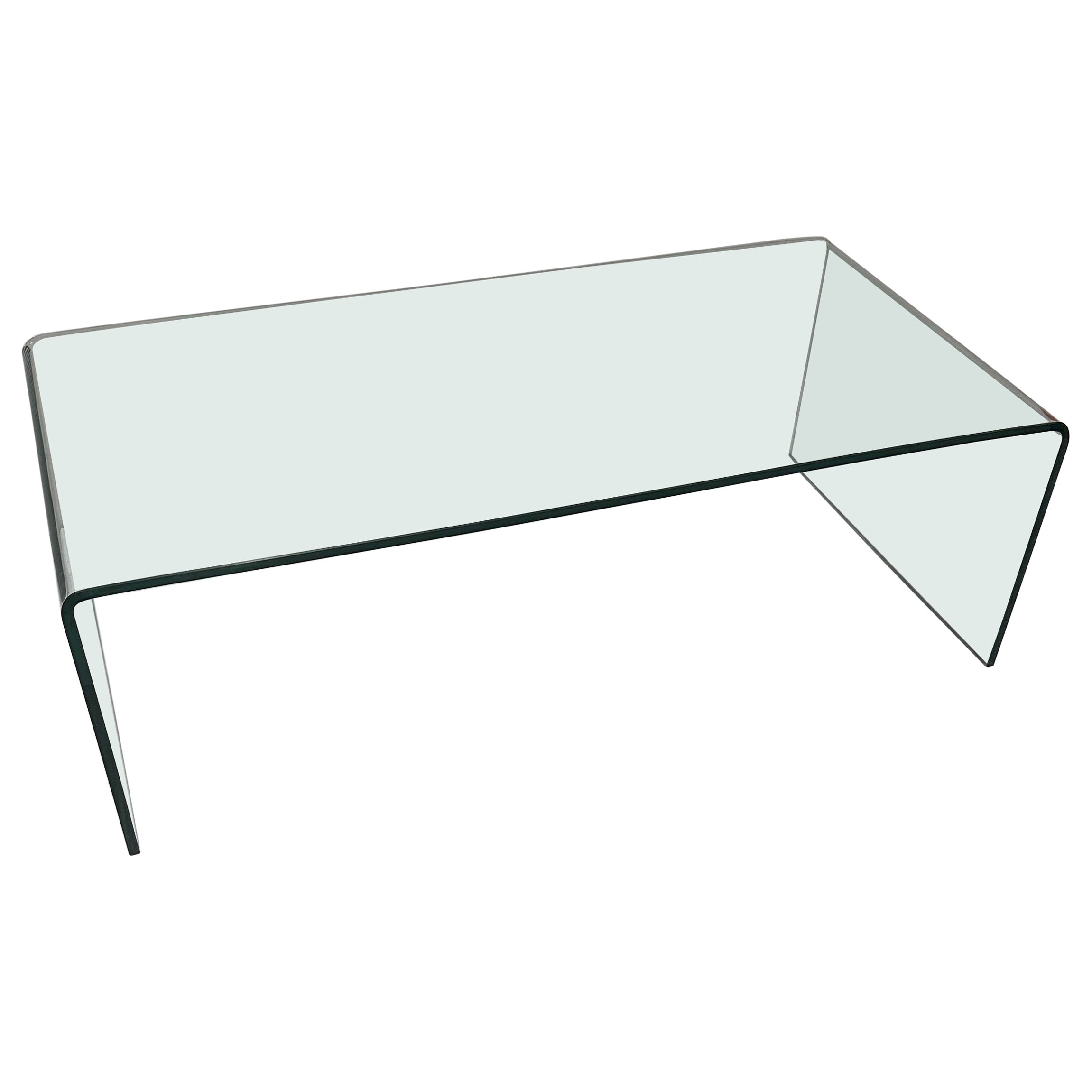 Fontana Arte Style Glass Coffee table