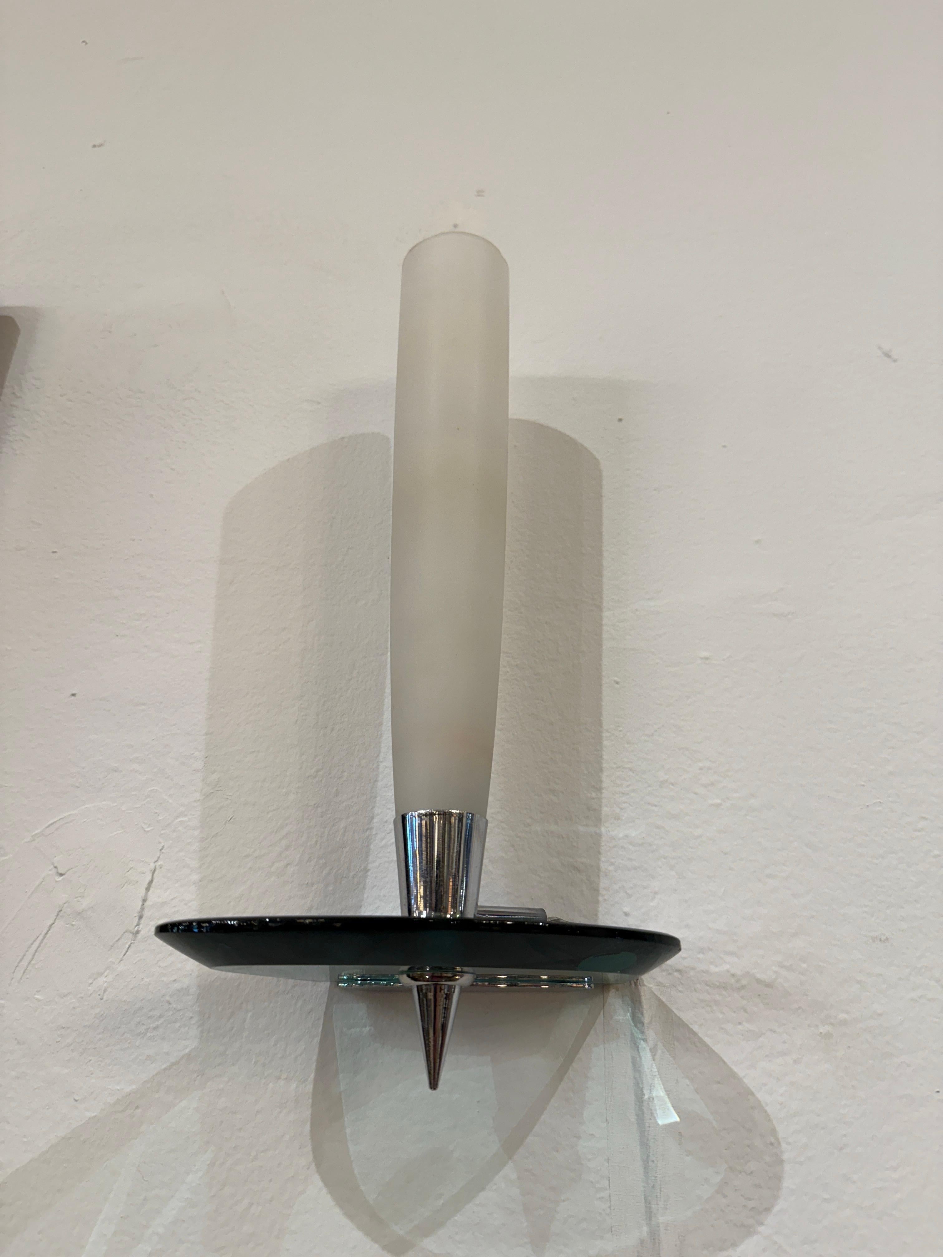 Murano Glass Fontana Arte Style Murano Wall Sconces/ Lights